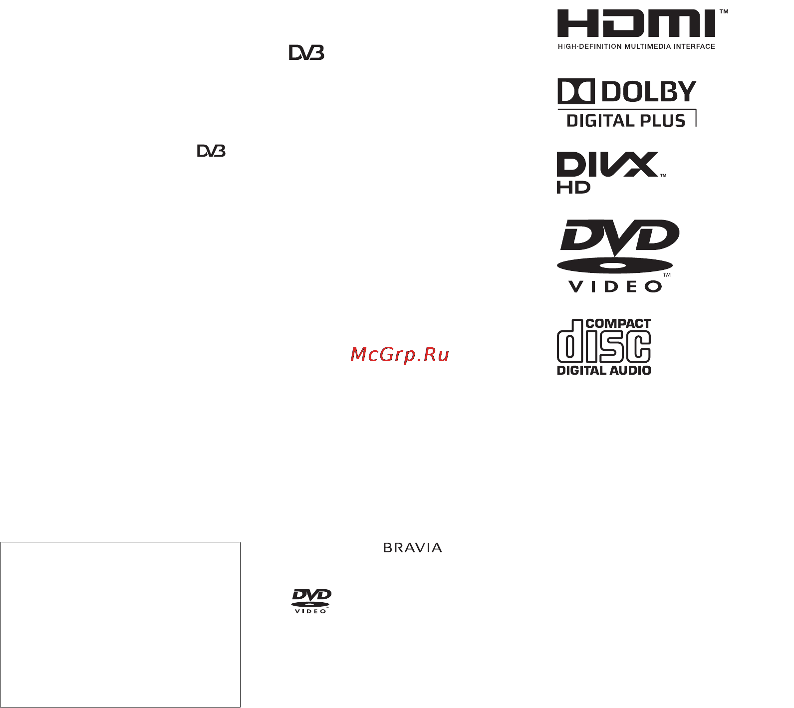 Sony KDL-22CX32D Инструкция по эксплуатации онлайн [242/336] 38411