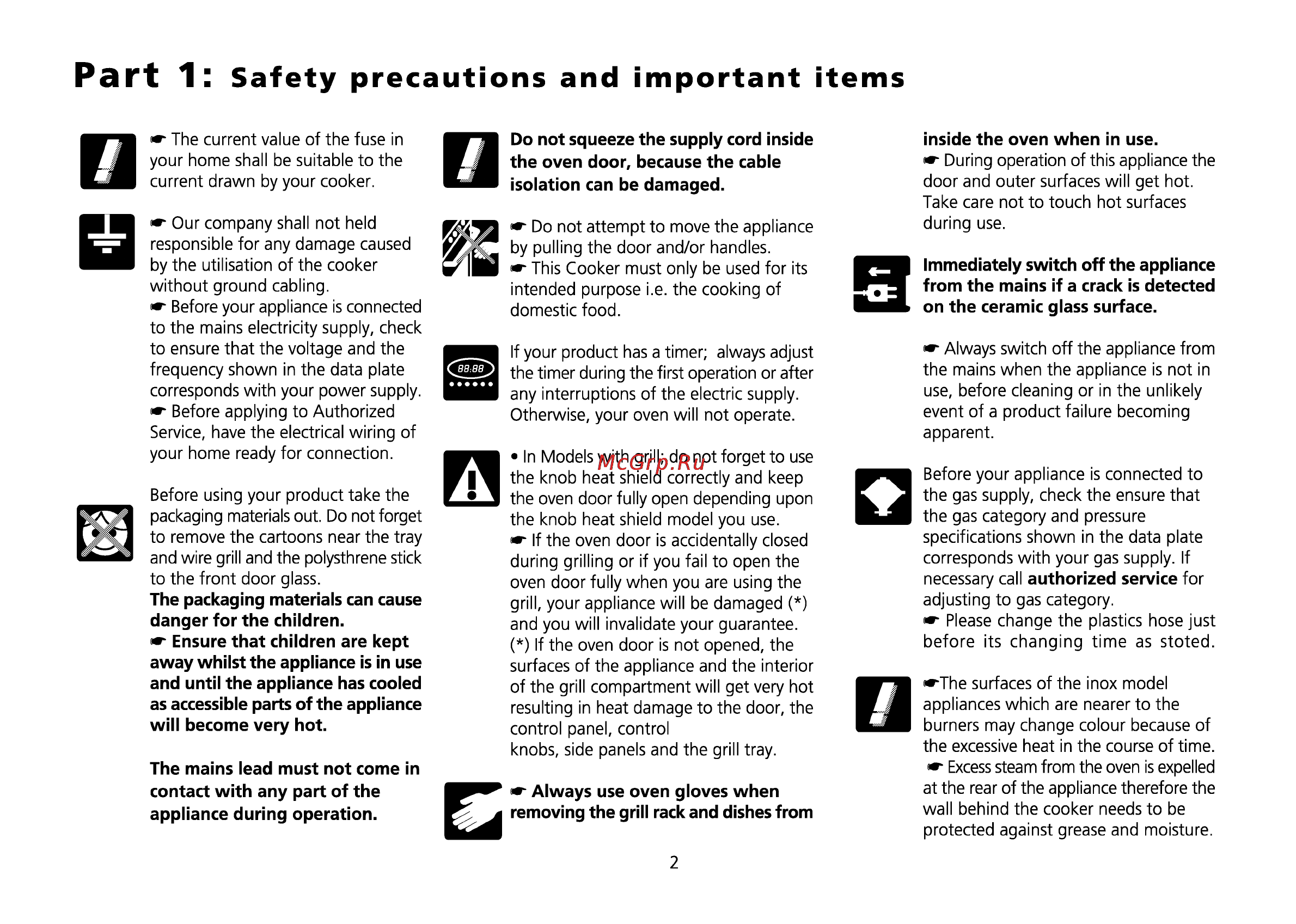 Beko CS 52010 [36/72] Safety precautions and important items