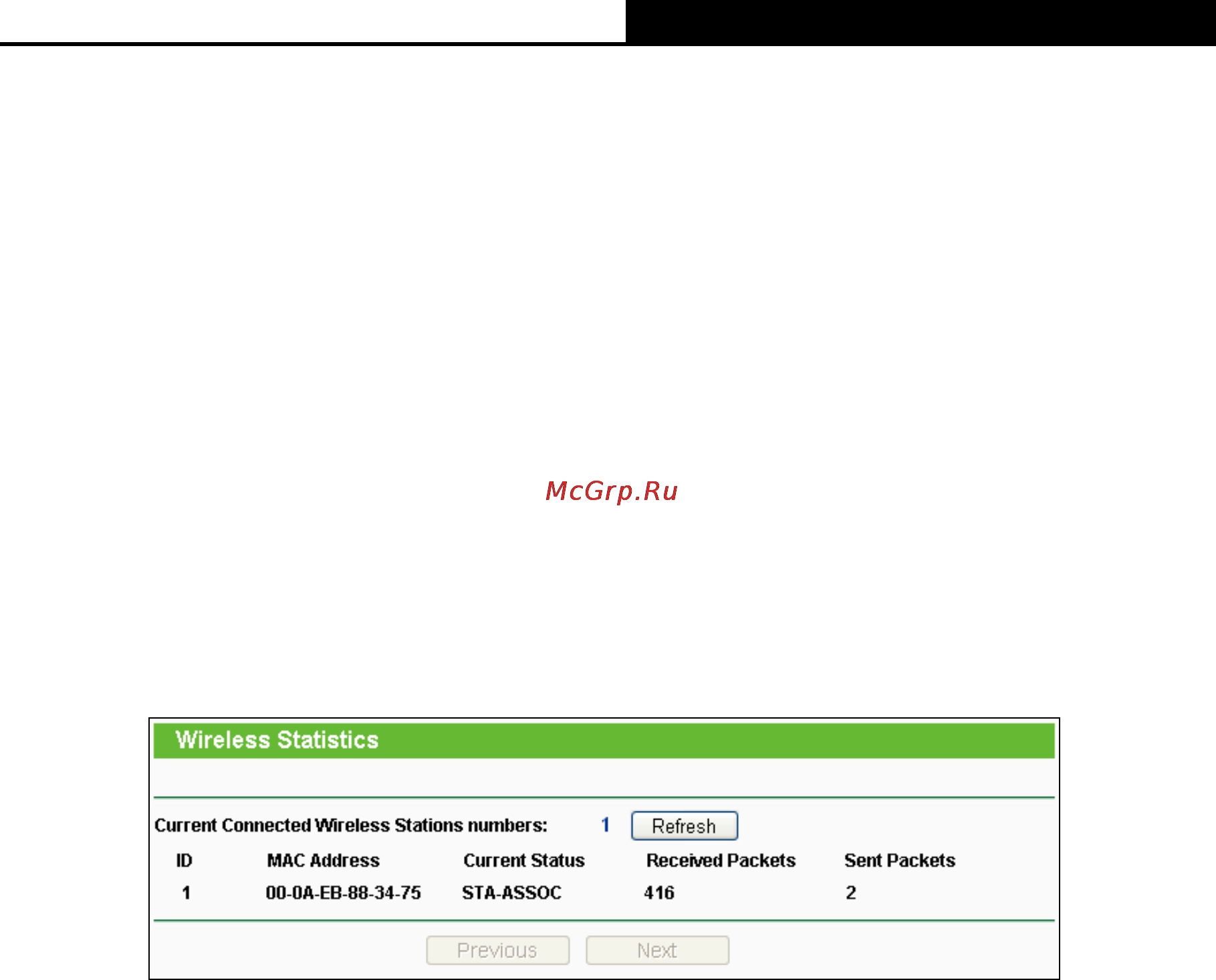 Tp-Link TL-WDR4900 [56/144] Wireless statistics