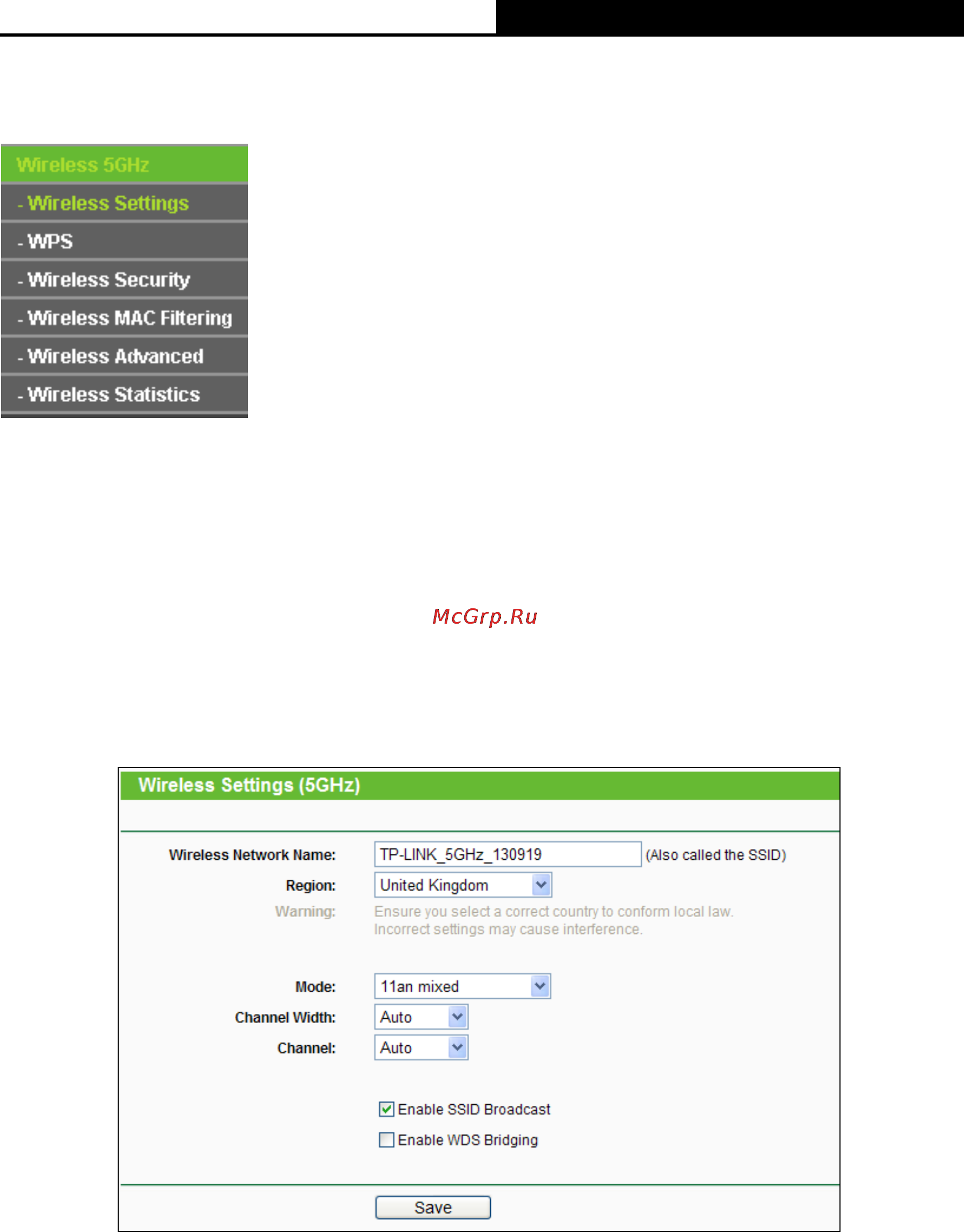 Tp-Link TL-WDR4900 [57/144] Wireless settings