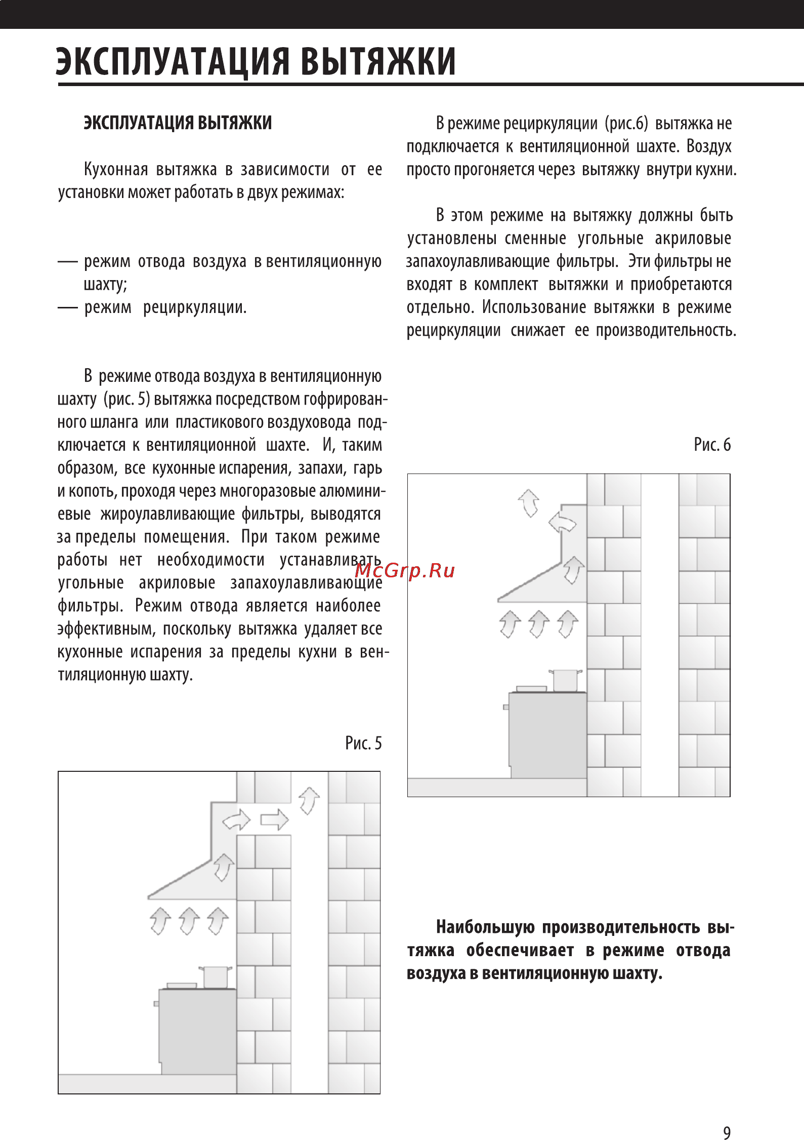 Shindo Pallada sensor 90 SS/BG 4ETC [10/18] Эксплуатация вытяжки