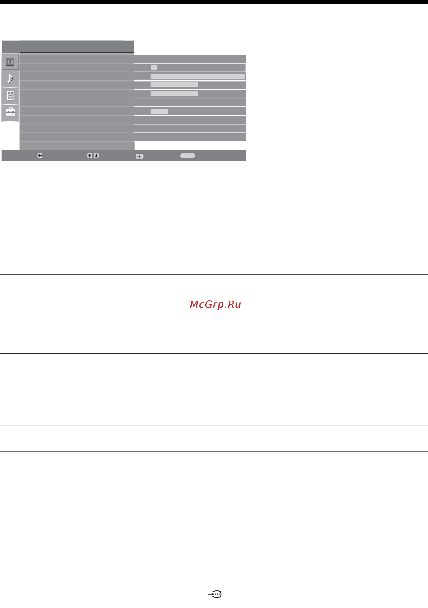 Sony KDL-20G3030 [20/62] Picture adjustment menu