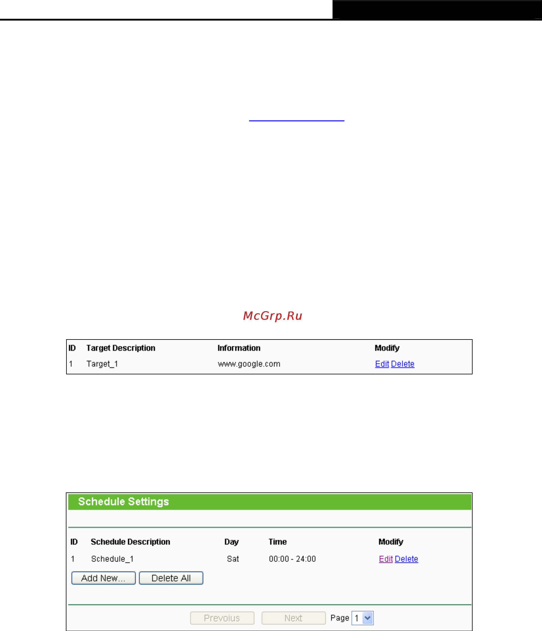 Tp-Link TL-WDR3500 [101/134] Schedule