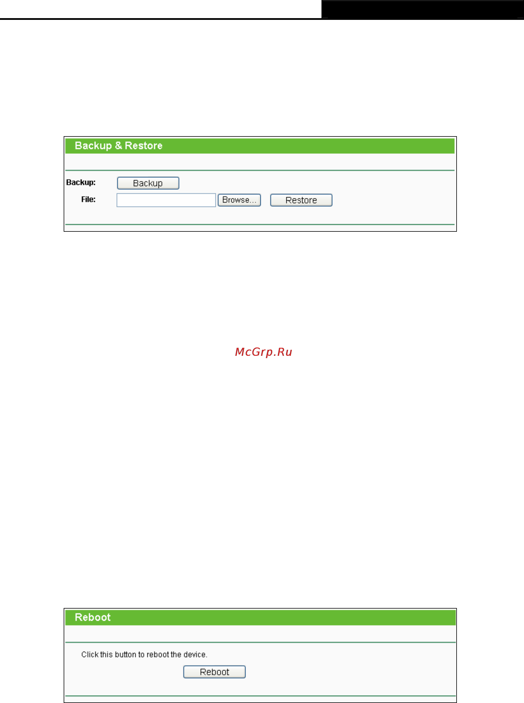 Tp-Link TL-WDR3500 [118/134] Backup restore