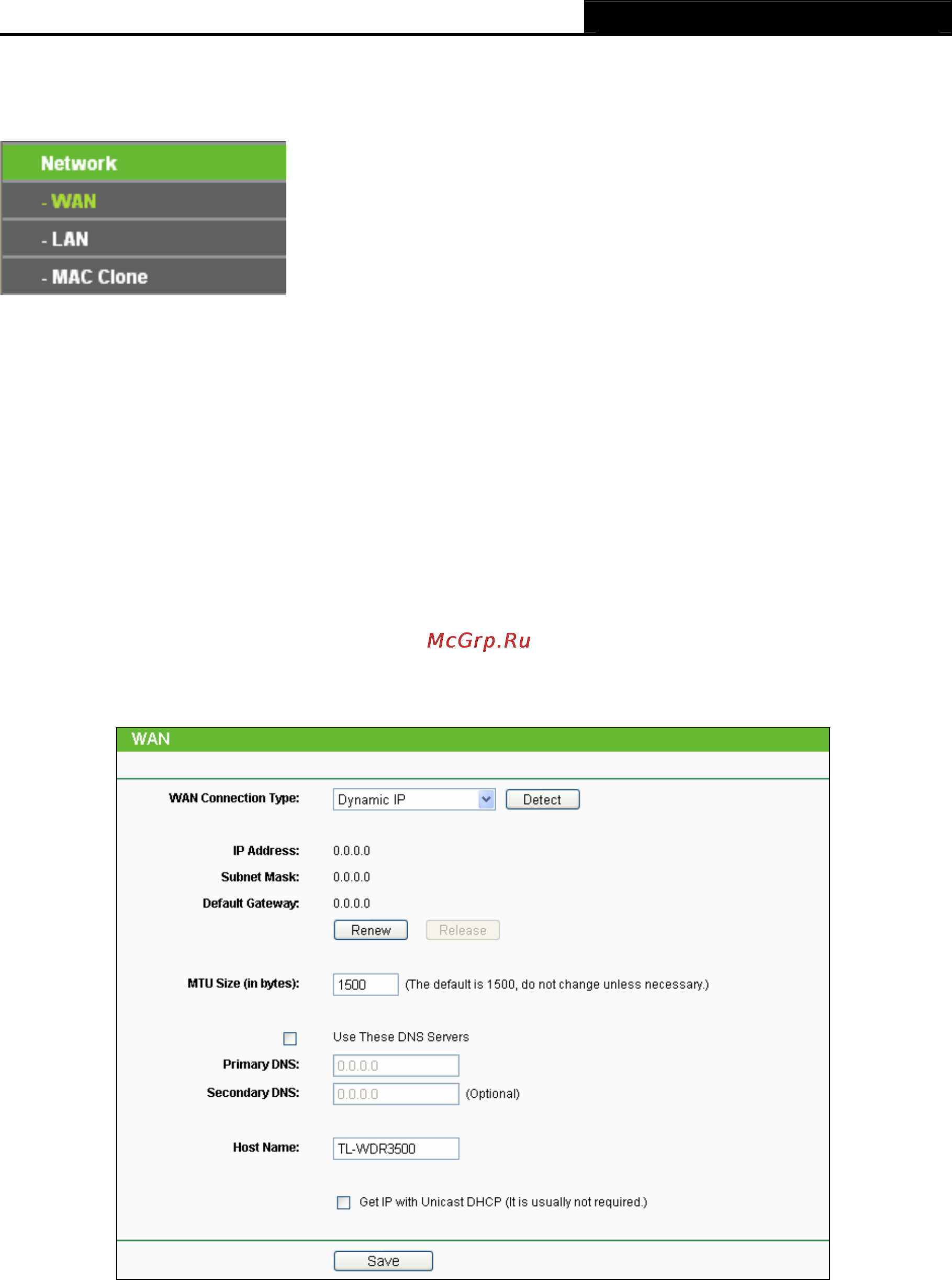 Tp-Link TL-WDR3500 [30/134] Network