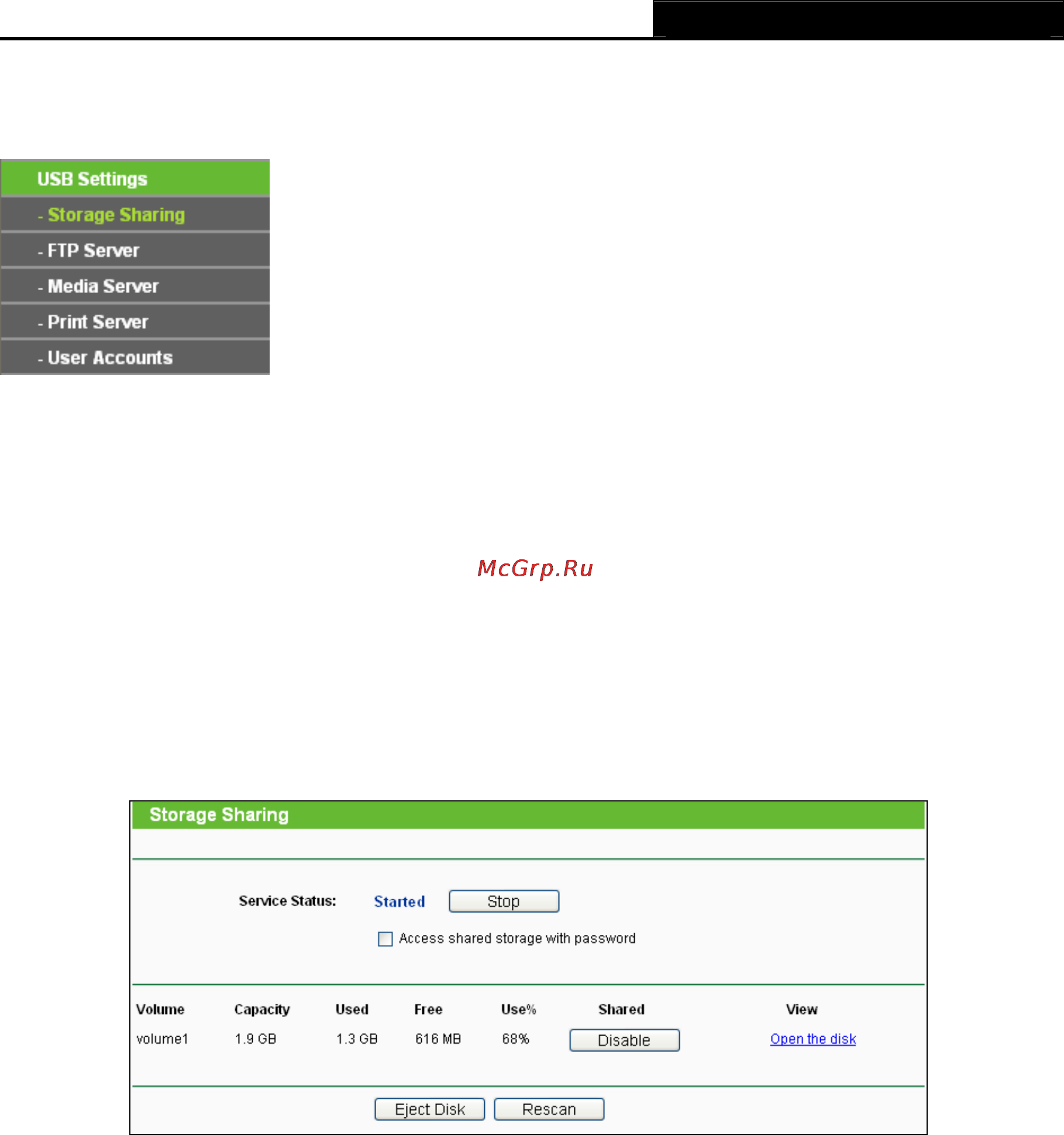 Tp-Link TL-WDR3500 [70/134] Usb settings