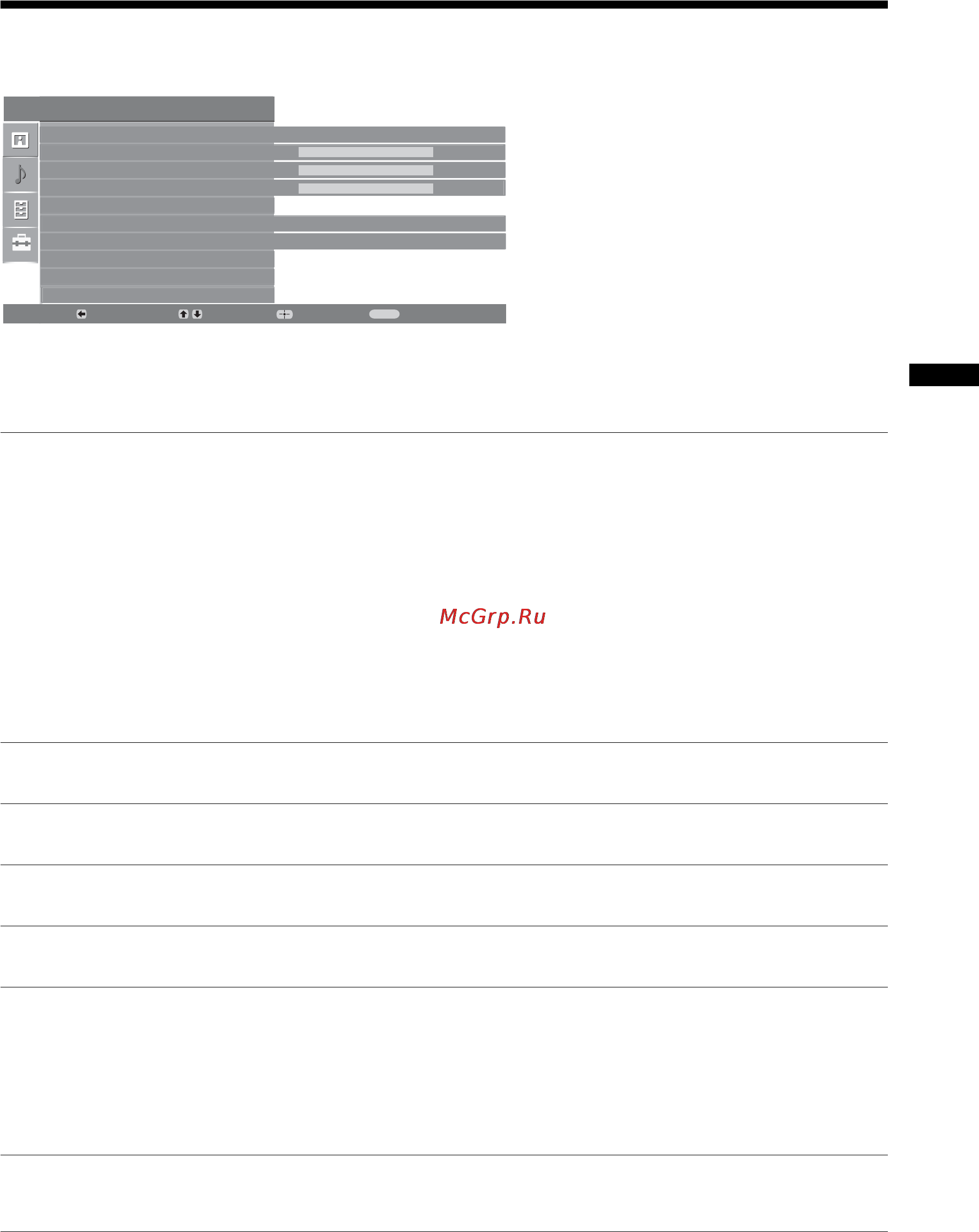 Sony KDL-15G2000 [21/108] Sound adjustment menu