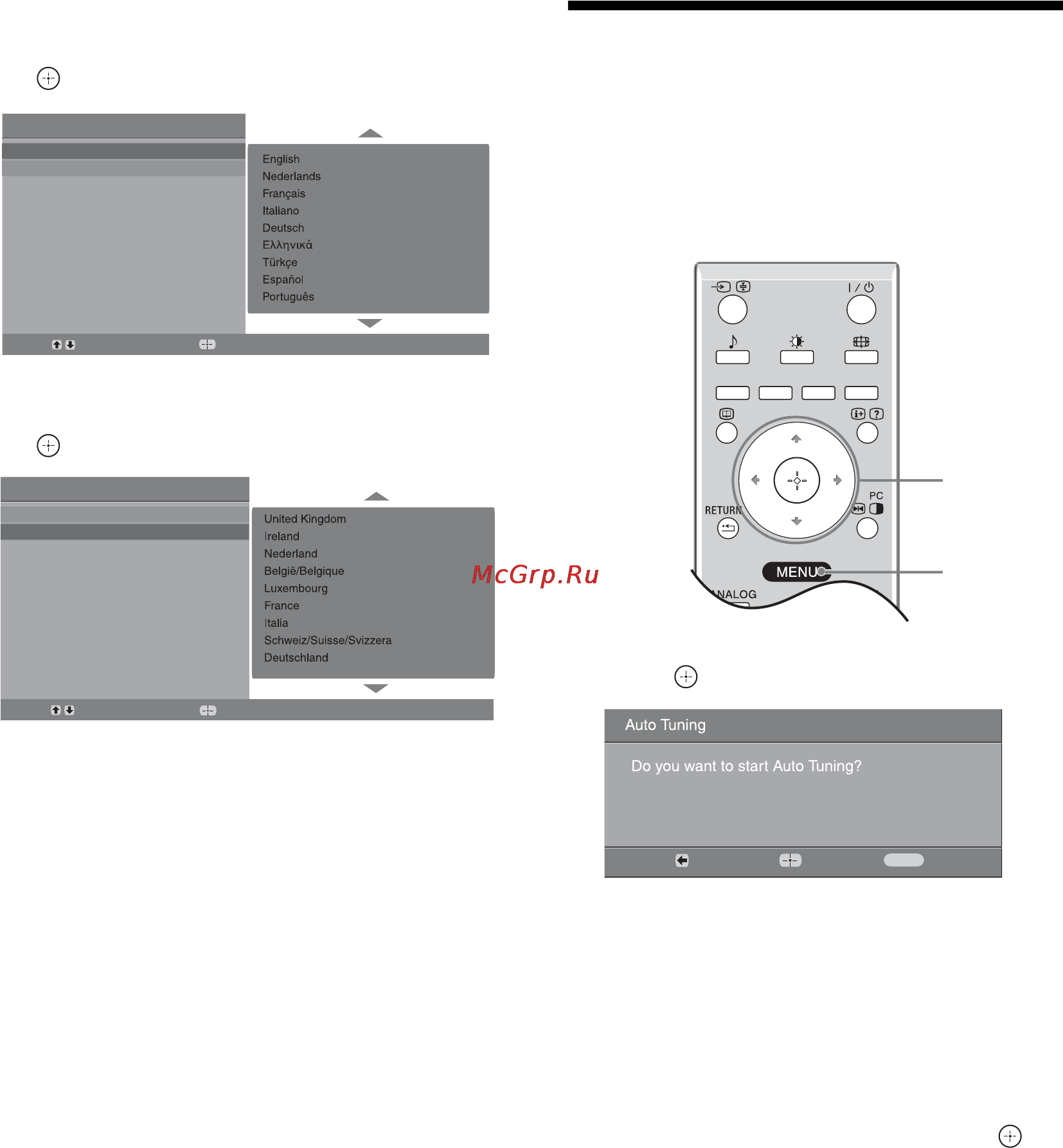 Sony KDL-15G2000 Инструкция по эксплуатации онлайн [6/108] 38549