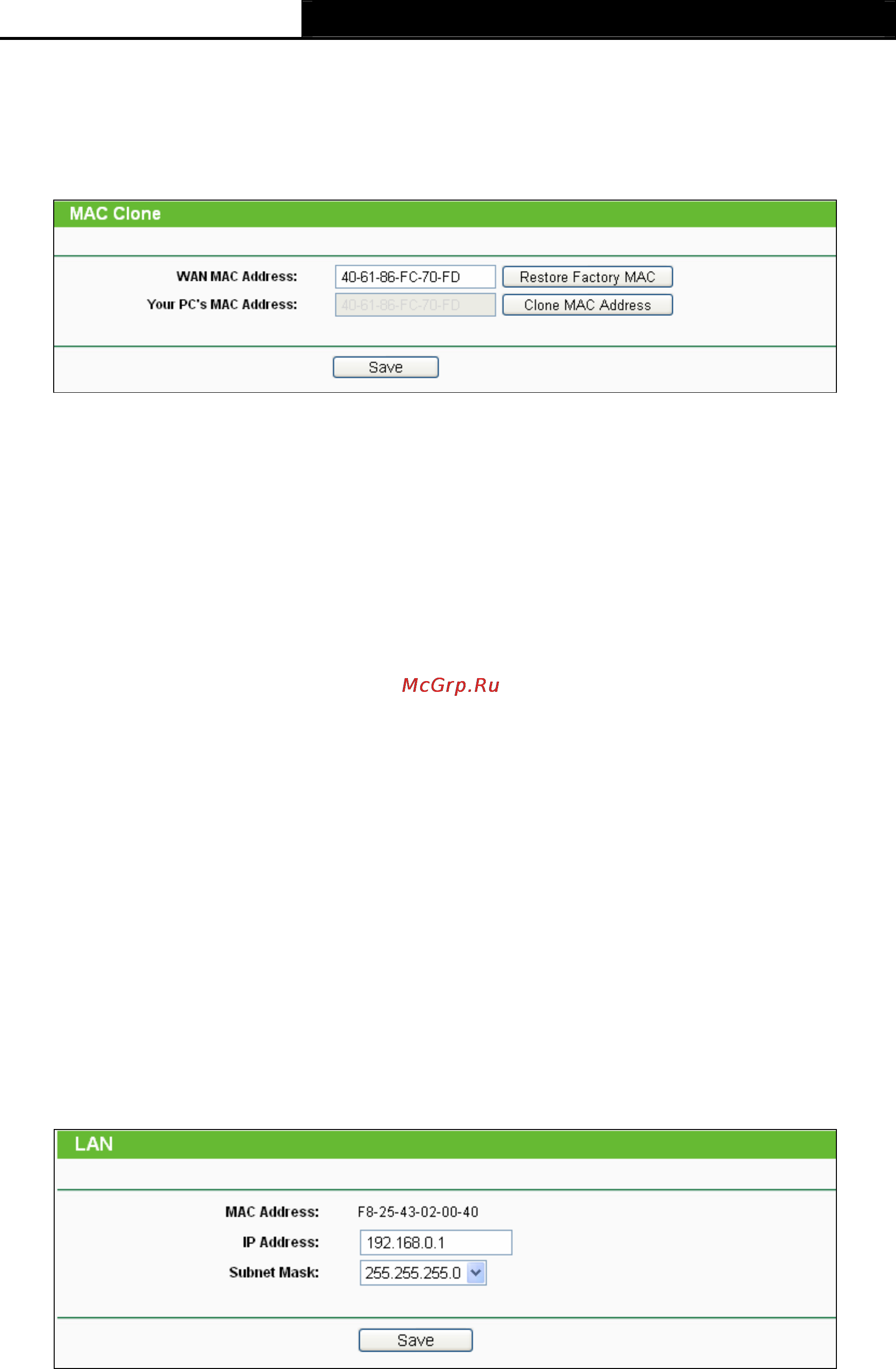 Tp-Link TL-WR2543ND [42/126] Mac clone