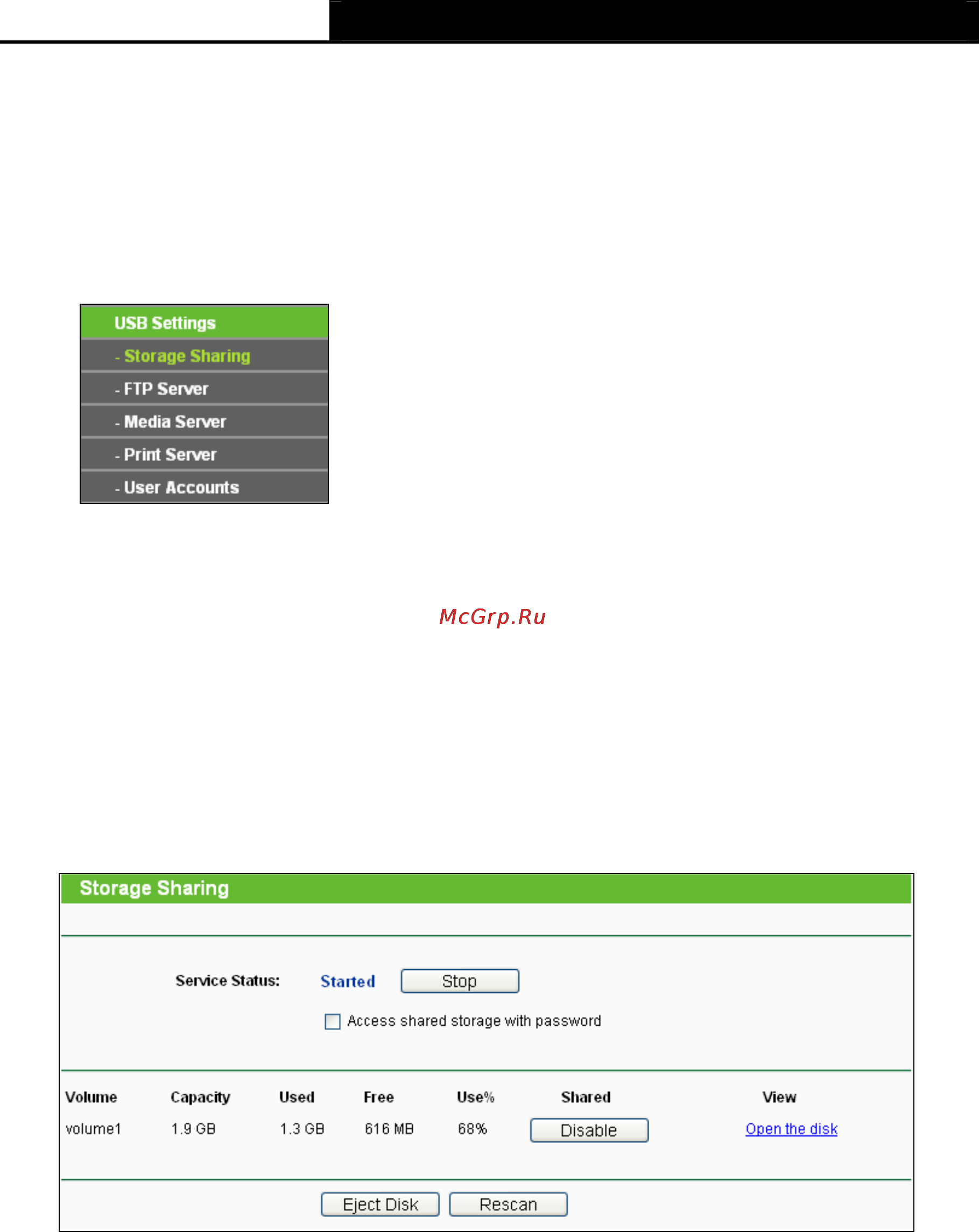 Tp-Link TL-WR2543ND [60/126] Usb settings