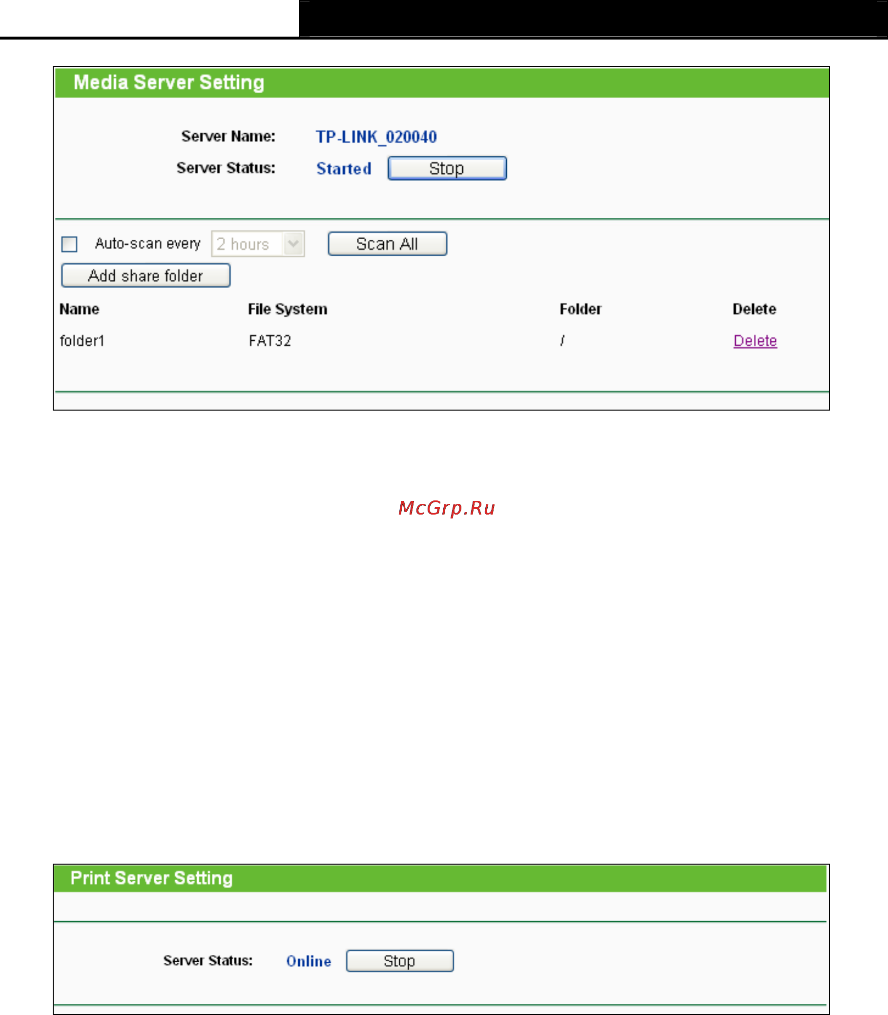 Tp-Link TL-WR2543ND [66/126] Print server