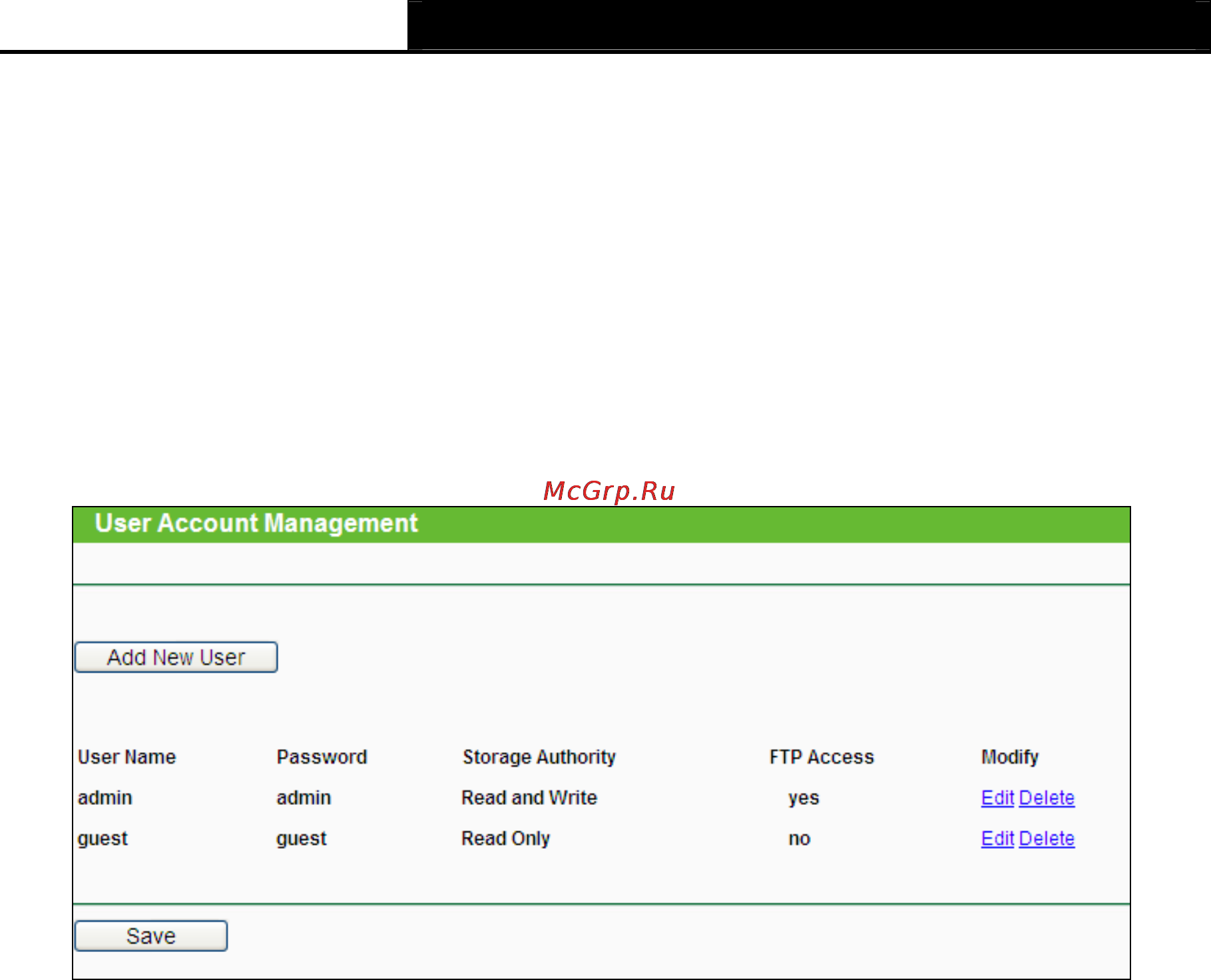 Tp-Link TL-WR2543ND [67/126] User accounts