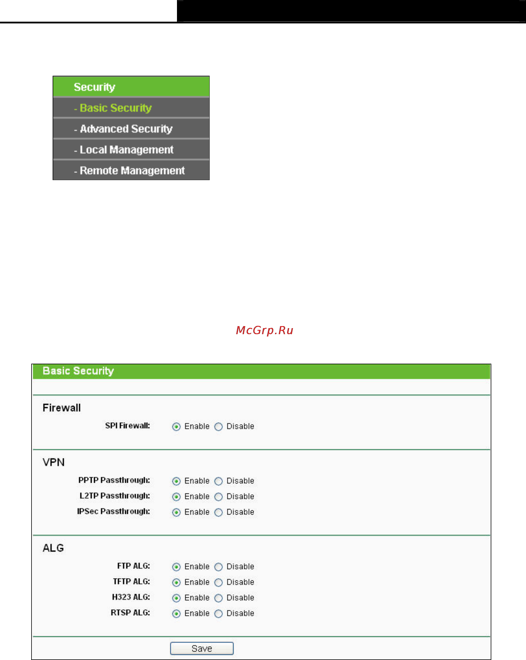 Tp-Link TL-WR2543ND [75/126] Security