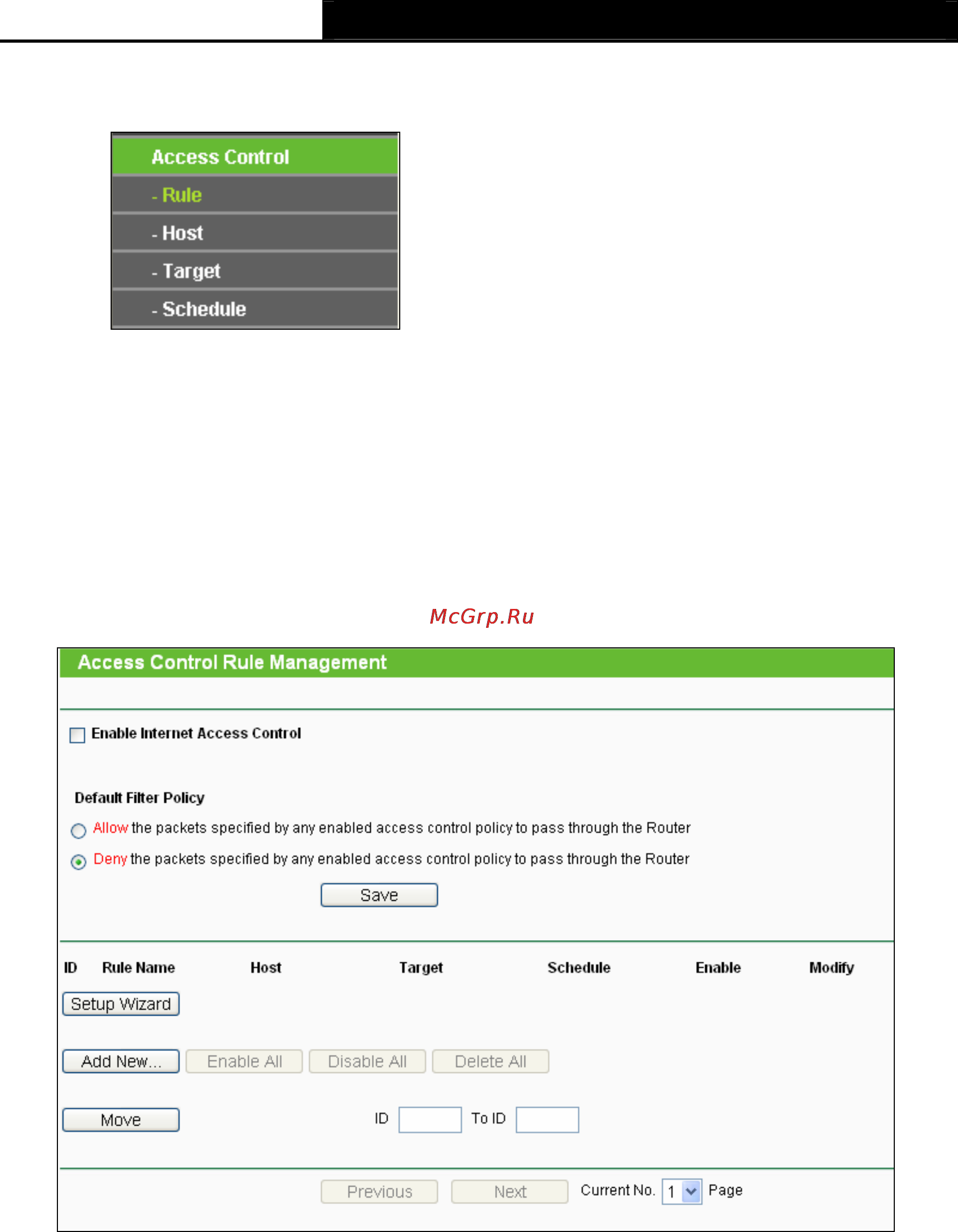 Tp-Link TL-WR2543ND [83/126] Access control