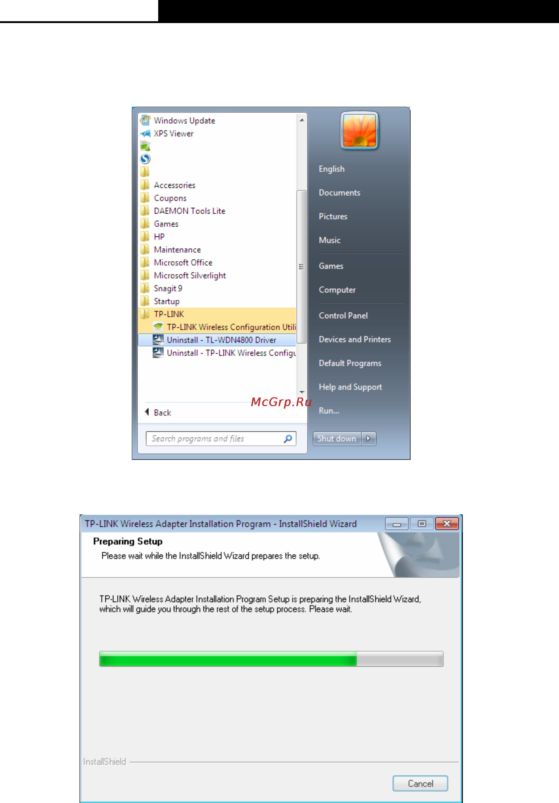 Tp-Link TL-WDN4800 [43/47] Uninstall the driver software from your pc