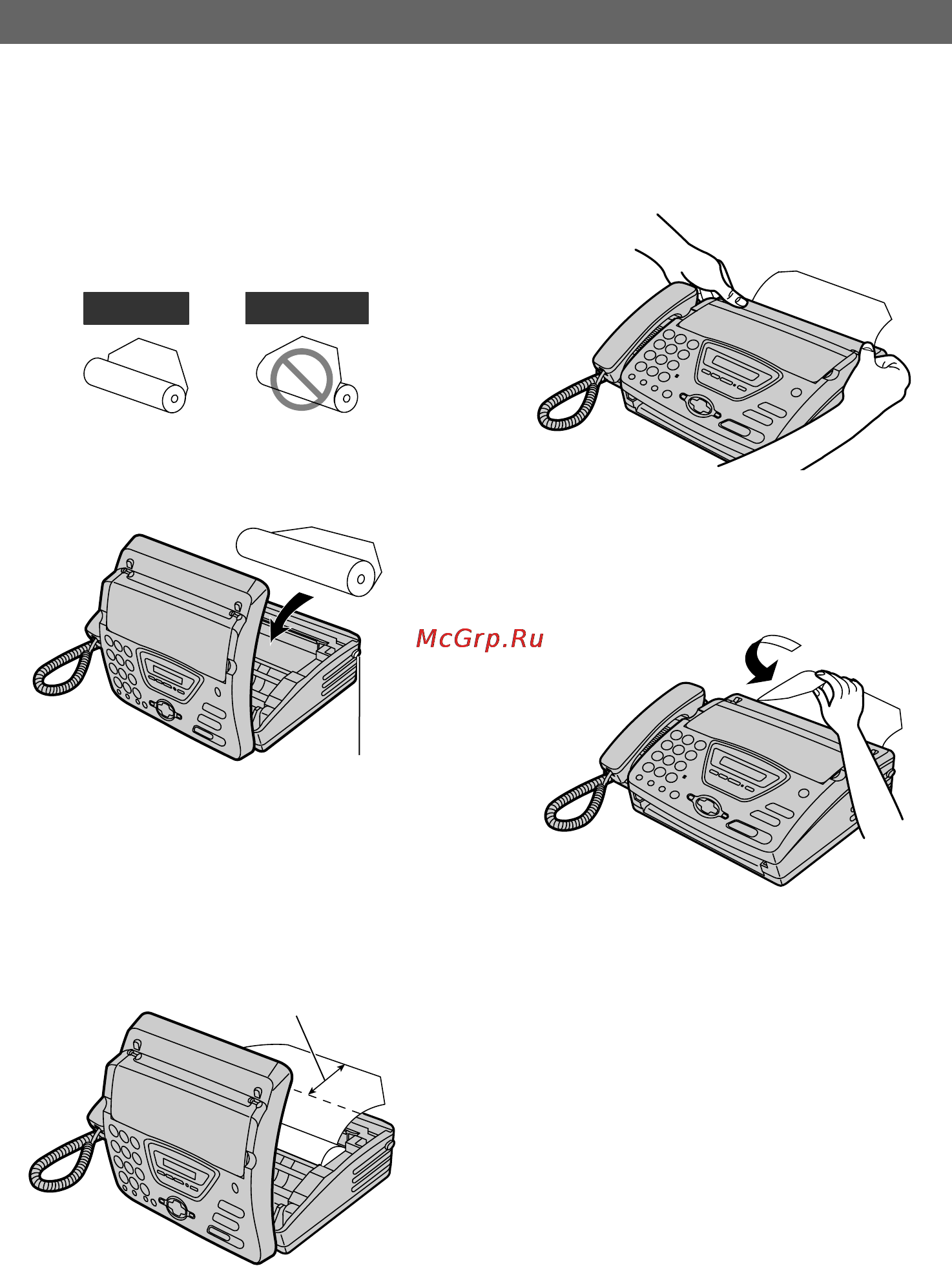 Panasonic KX-FT76RU [90/97] Installing the recording paper