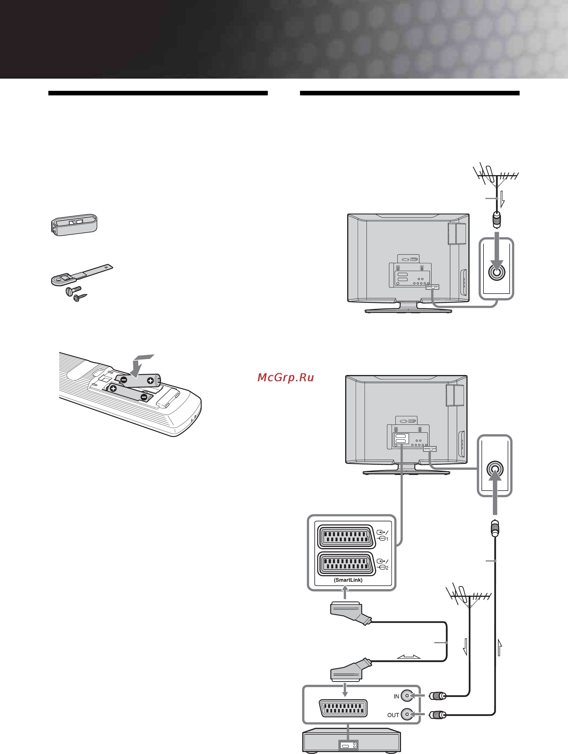 Sony KDL-20S2020 [4/103] Start up guide