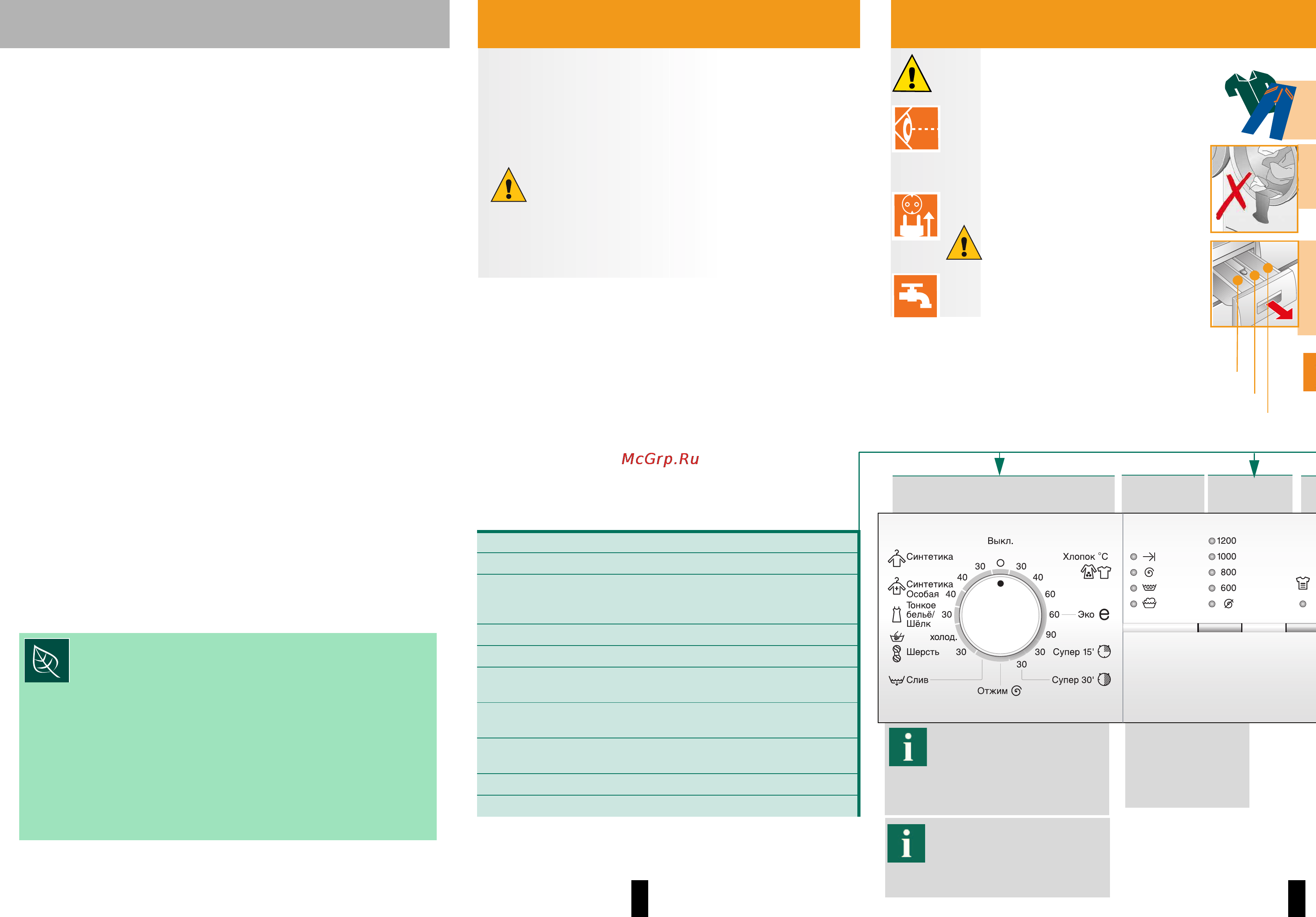 Siemens WS12X163OE [5/10] Использование по назначению
