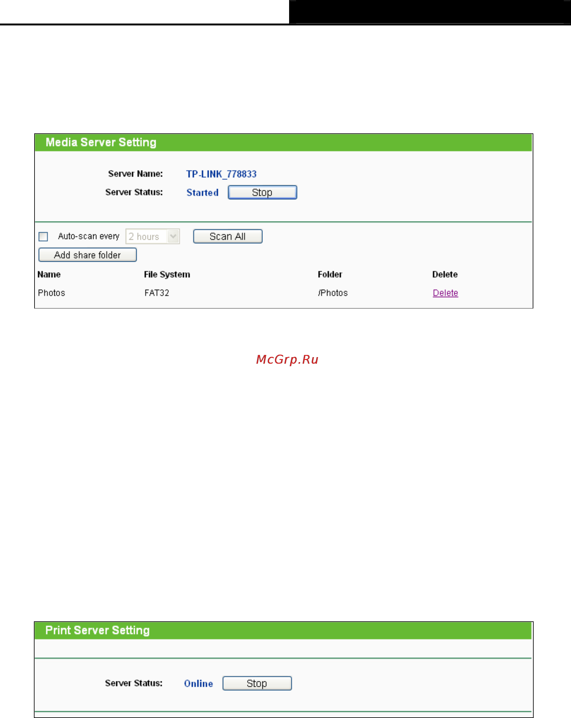 Tp-Link TL-WR842ND [68/130] Print server
