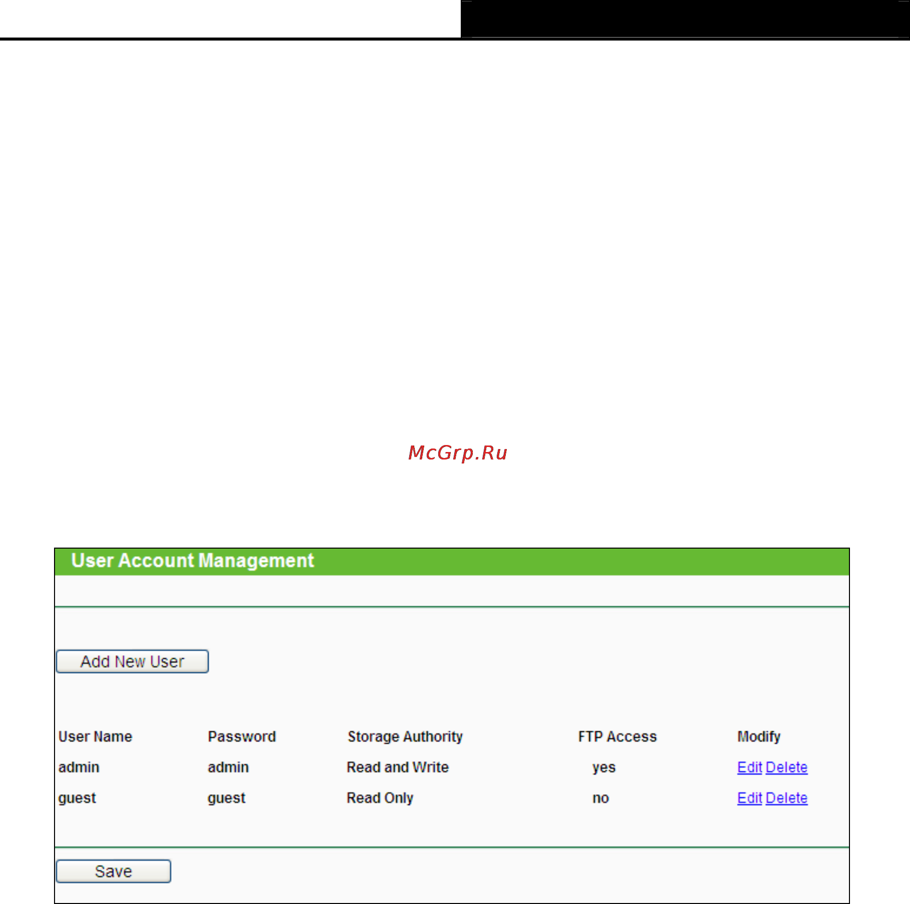 Tp-Link TL-WR842ND [69/130] User accounts