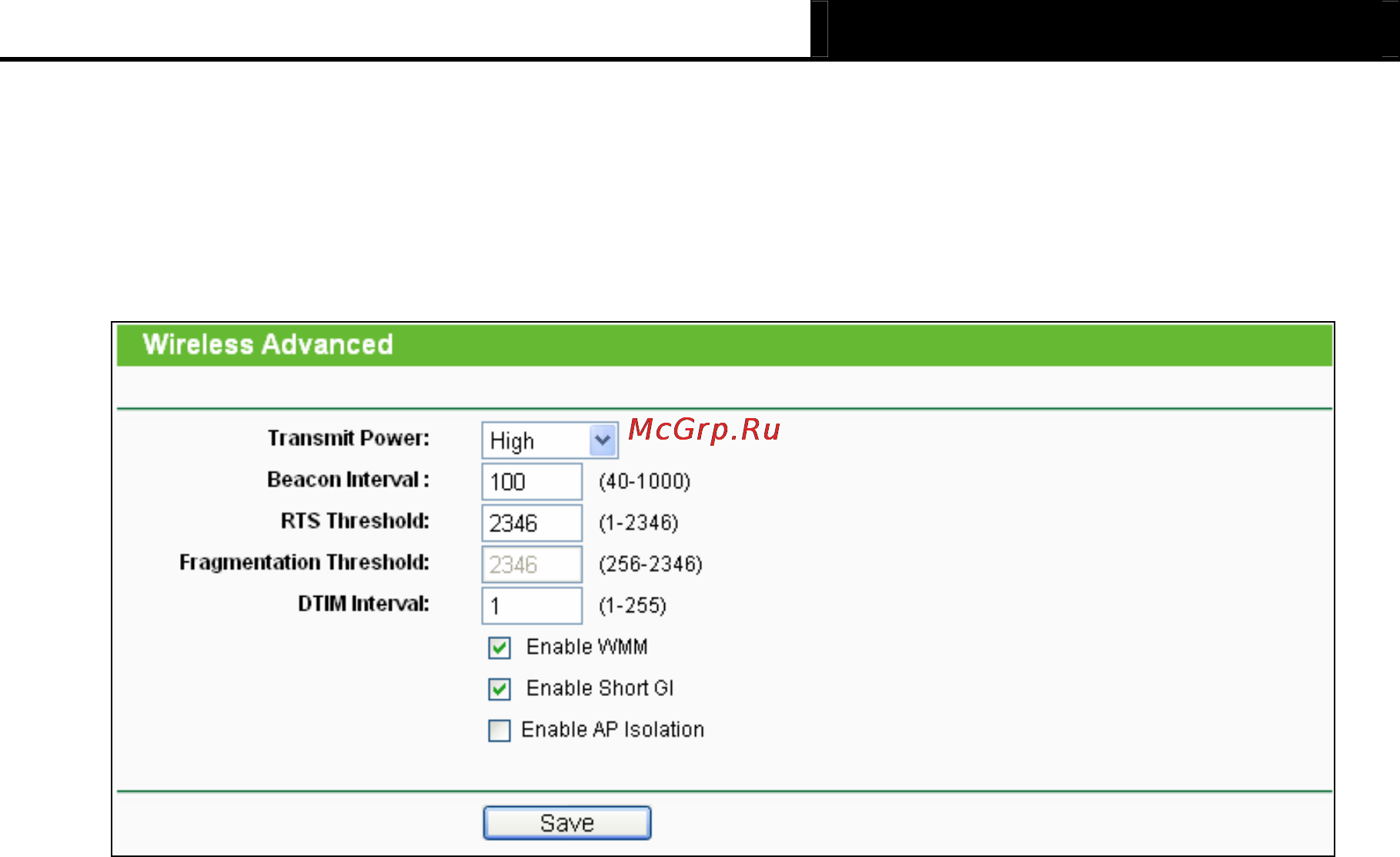 Tp-Link TL-WR1042ND [49/120] Wireless advanced