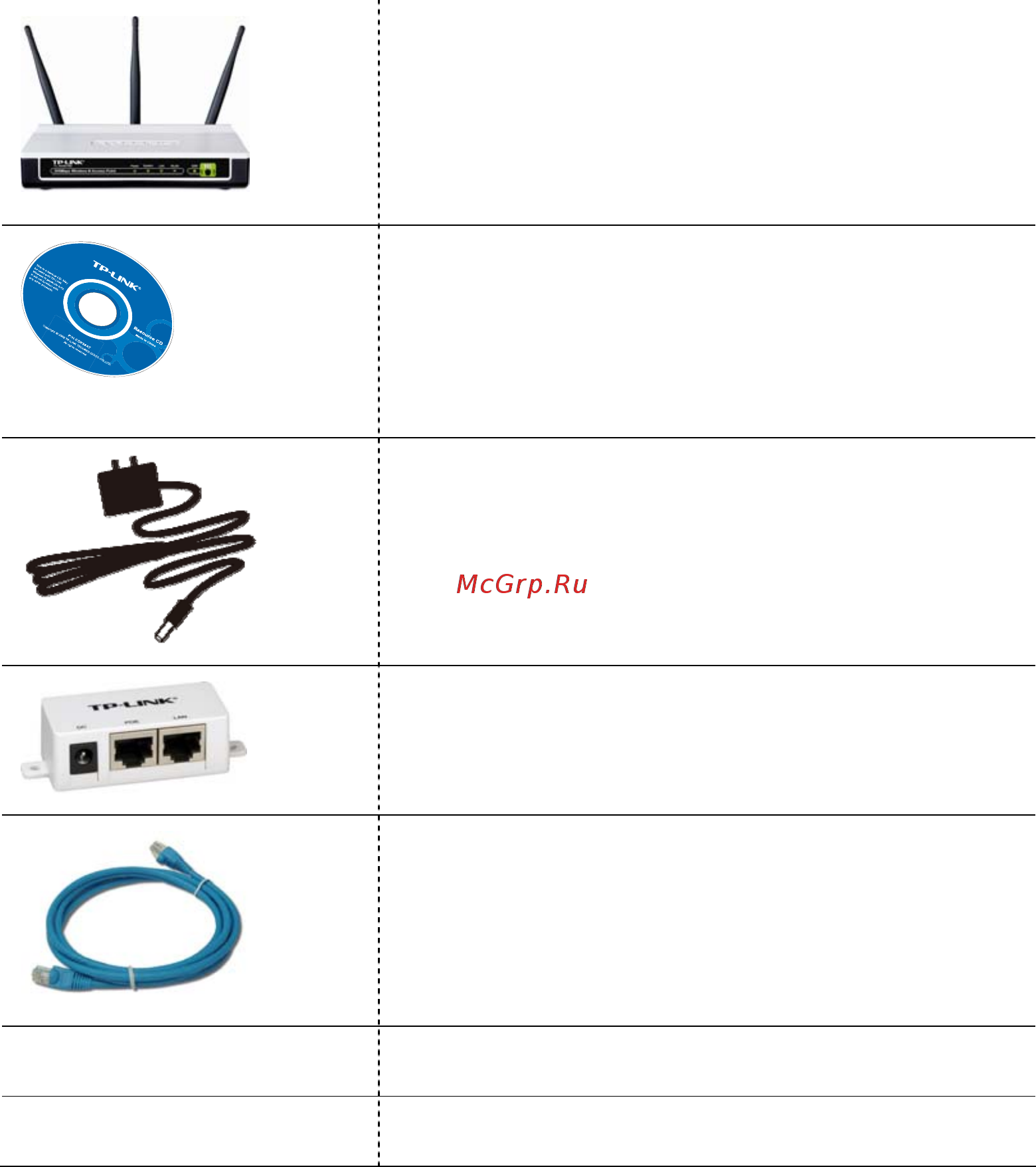 Tp-Link TL-WA901ND [8/79] Комплектация