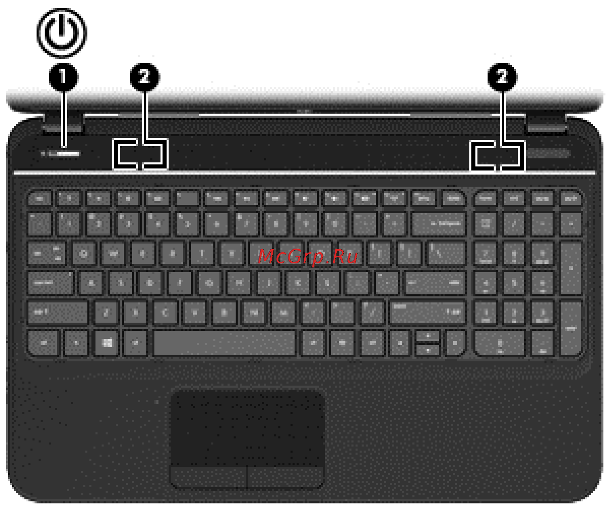 HP PAVILION G6-2255SR [22/91] Кнопки и динамики