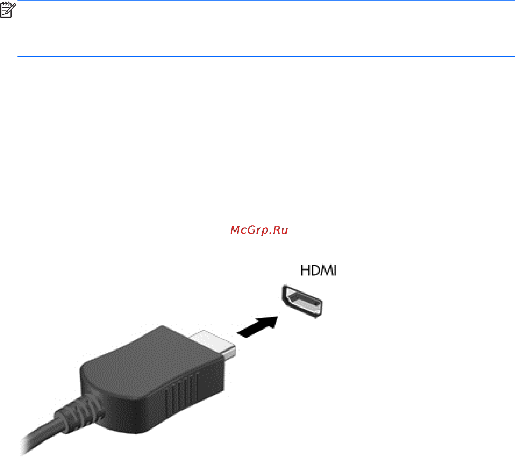HP PAVILION m6-1061er [43/115] Подключение монитора или телевизора hdmi