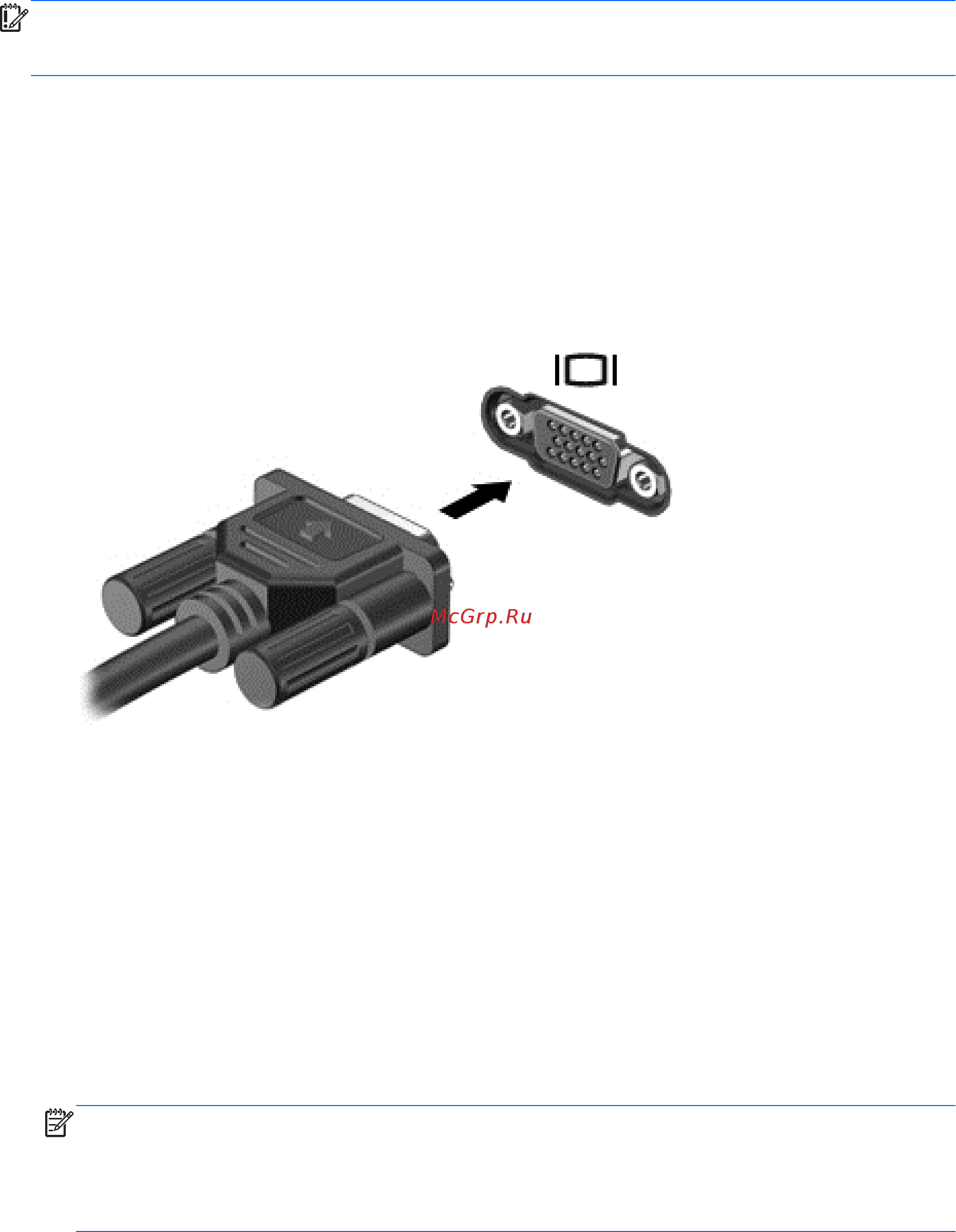Compaq CQ58-d54sr E2T35EA [36/92] Подключение проектора или монитора vga