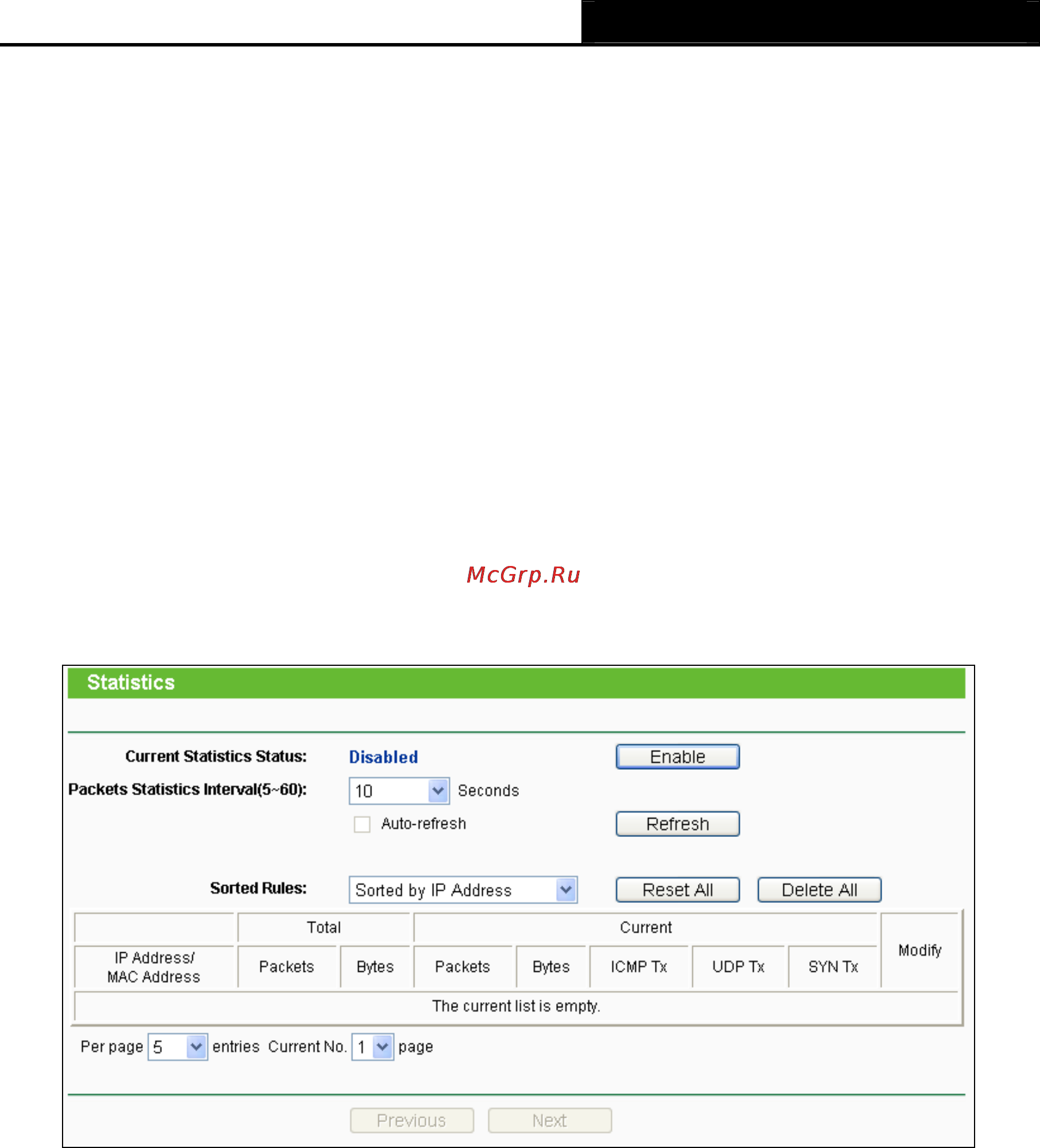 Tp-Link TL-WR743ND [131/145] Statistics