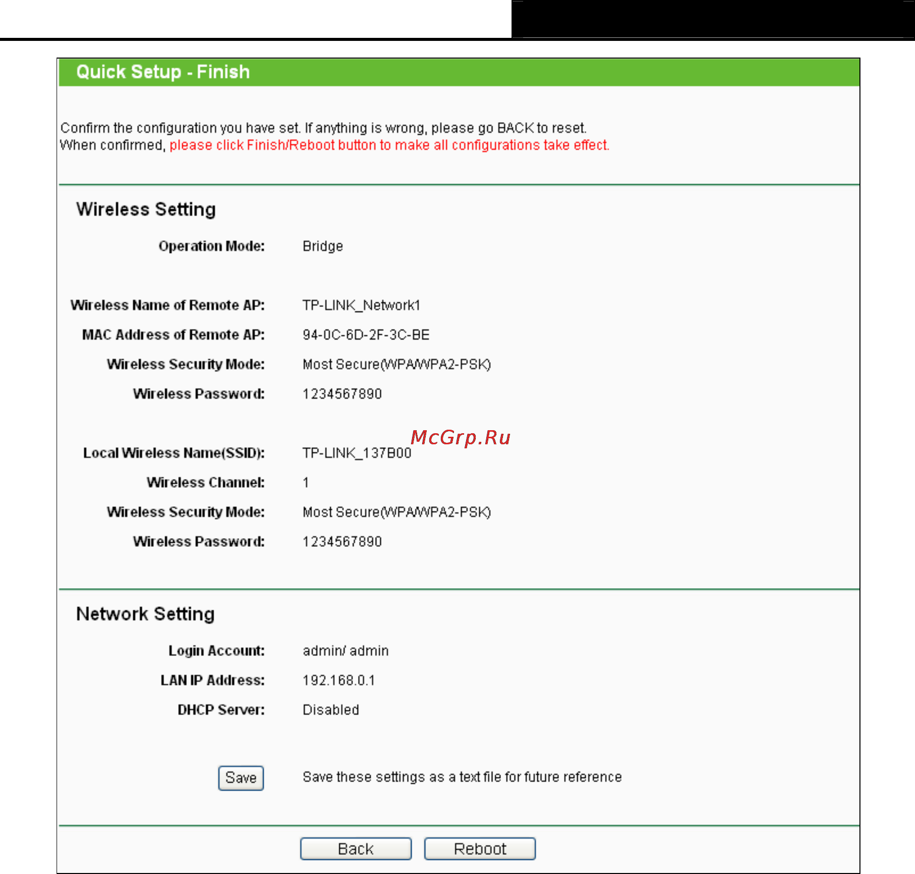 Tp-Link TL-WR743ND [40/145] Configuration for client mode