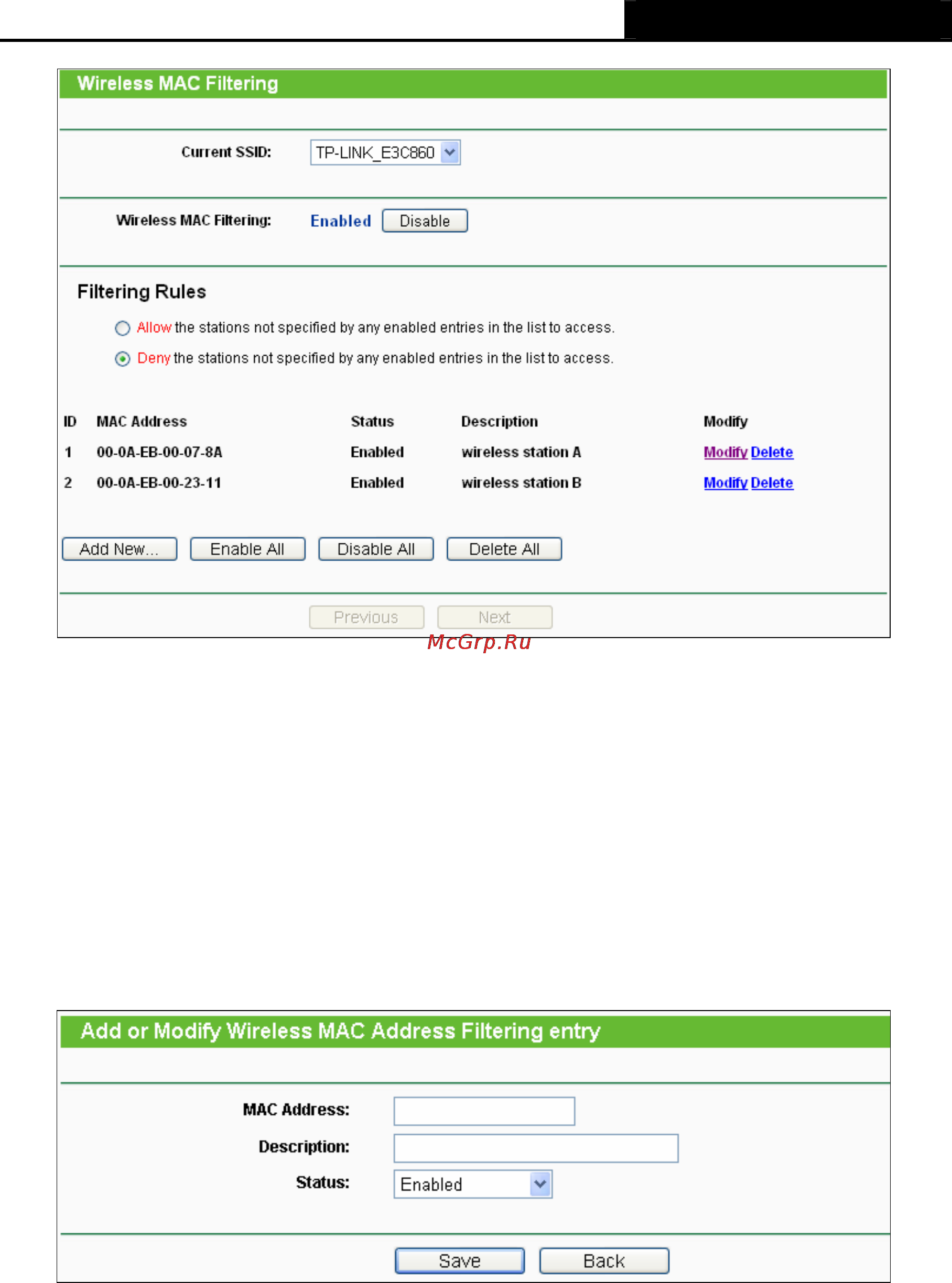 Tp-Link TL-WR720N Инструкция по эксплуатации онлайн [44/109] 38605