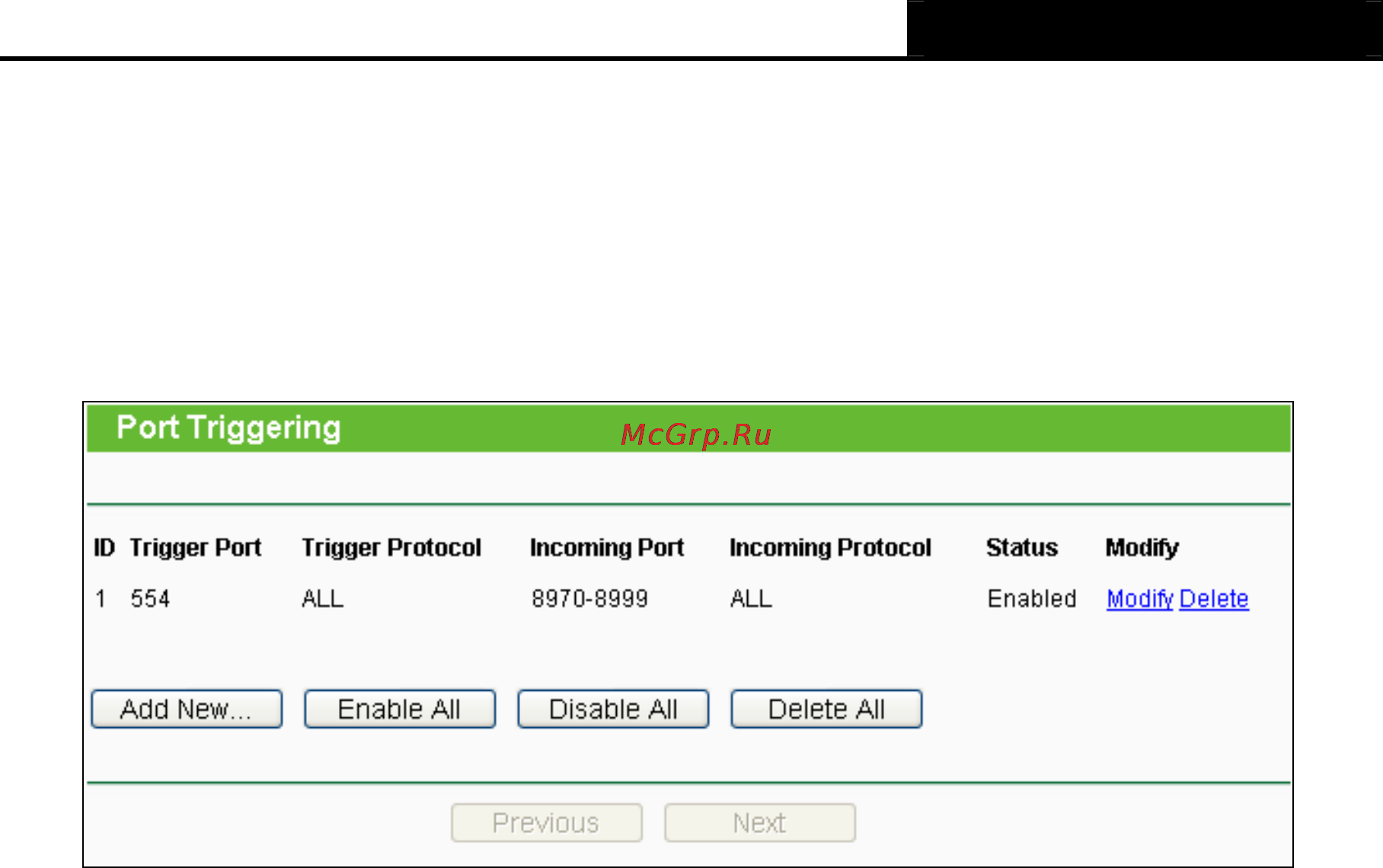Tp-Link TL-WR720N [53/109] Port triggering