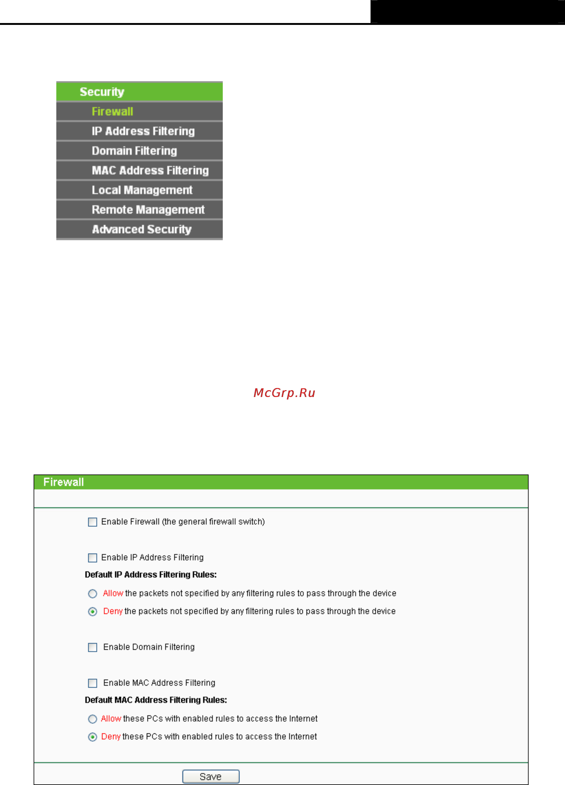 Tp-Link TL-WR720N [57/109] Firewall