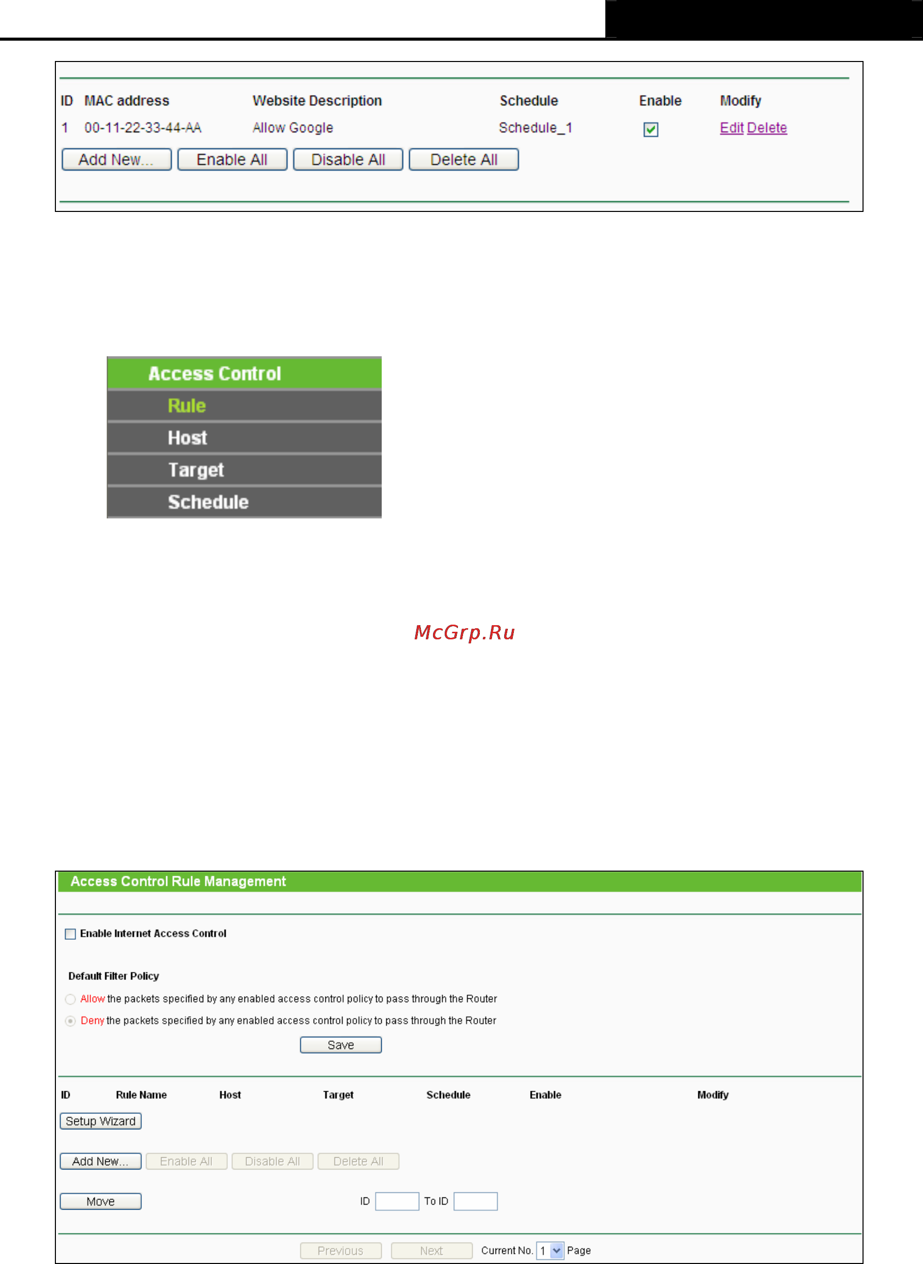 Tp-Link TL-WR720N [69/109] Access control