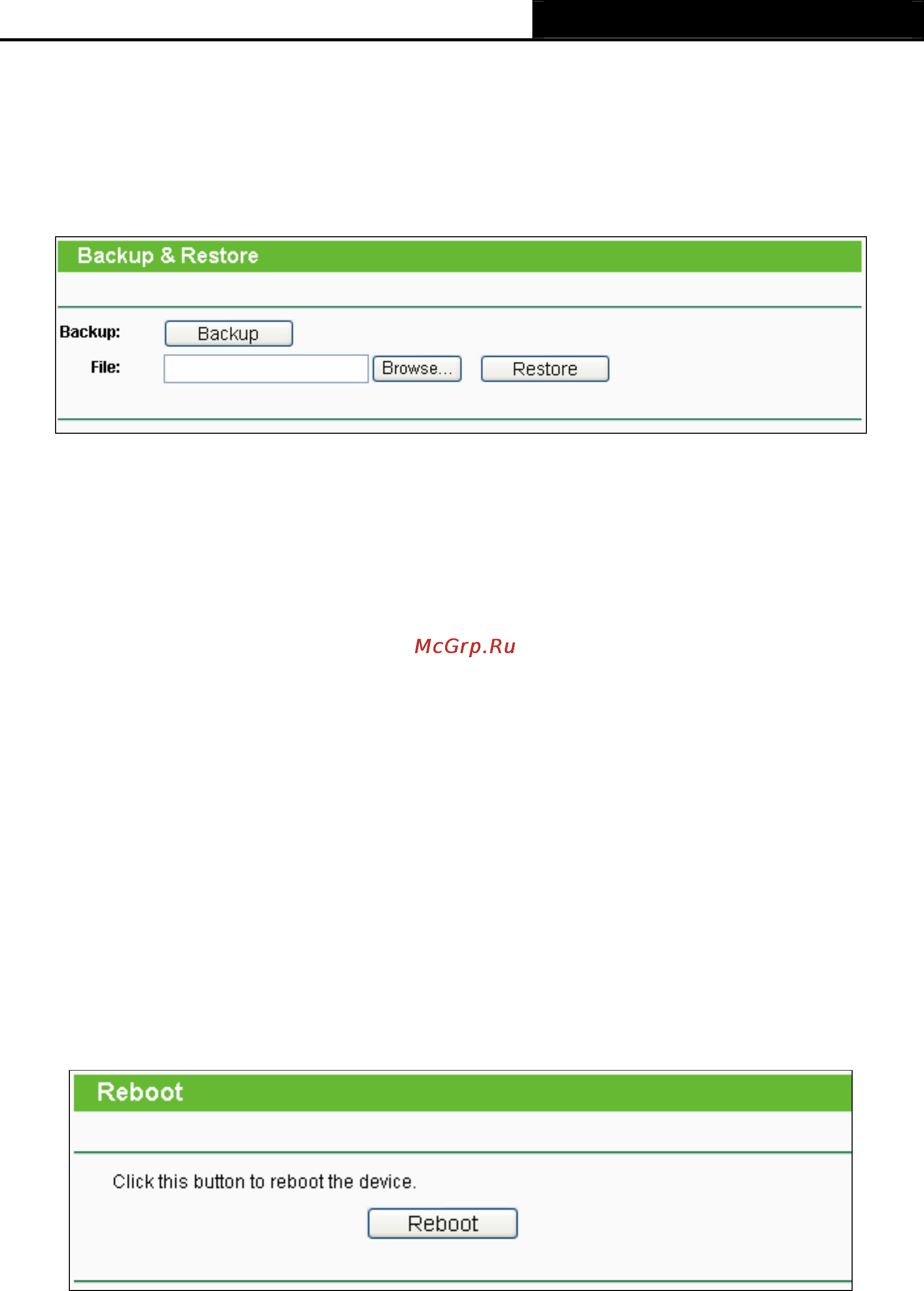 Tp-Link TL-WR702N [161/175] Backup restore