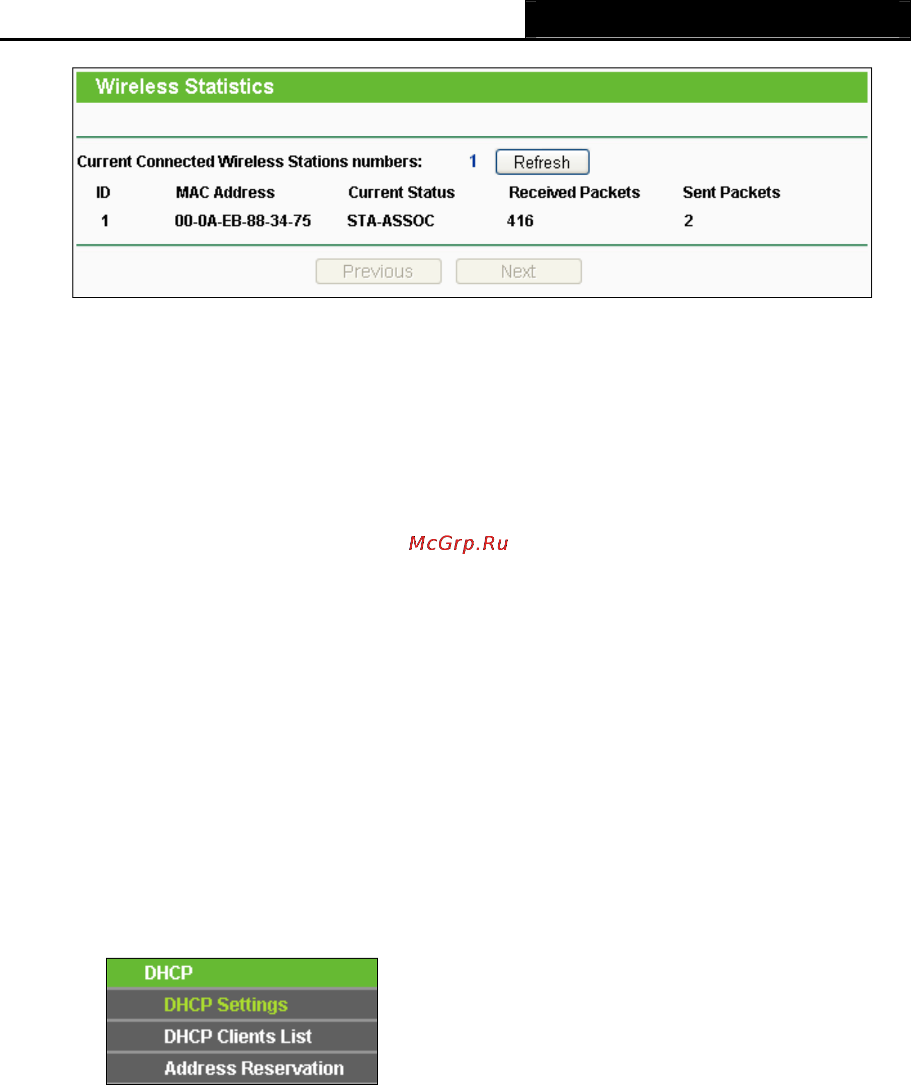 Tp-Link TL-WR702N [80/175] Dhcp settings