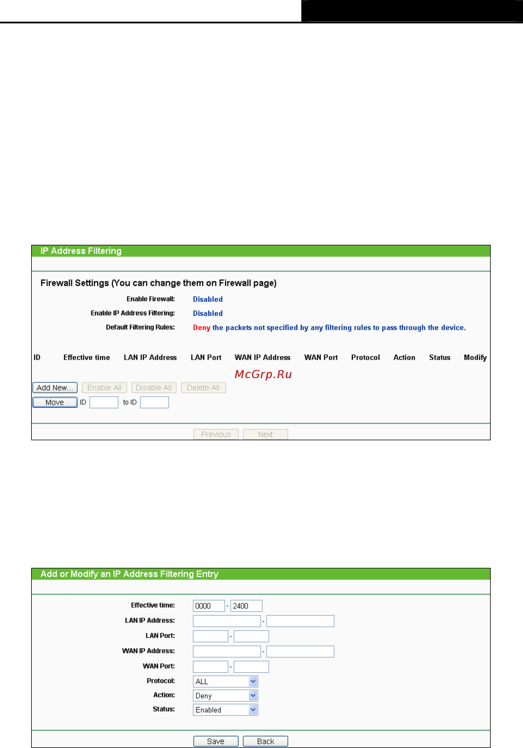 Tp-Link TL-WR702N [90/175] Ip address filtering