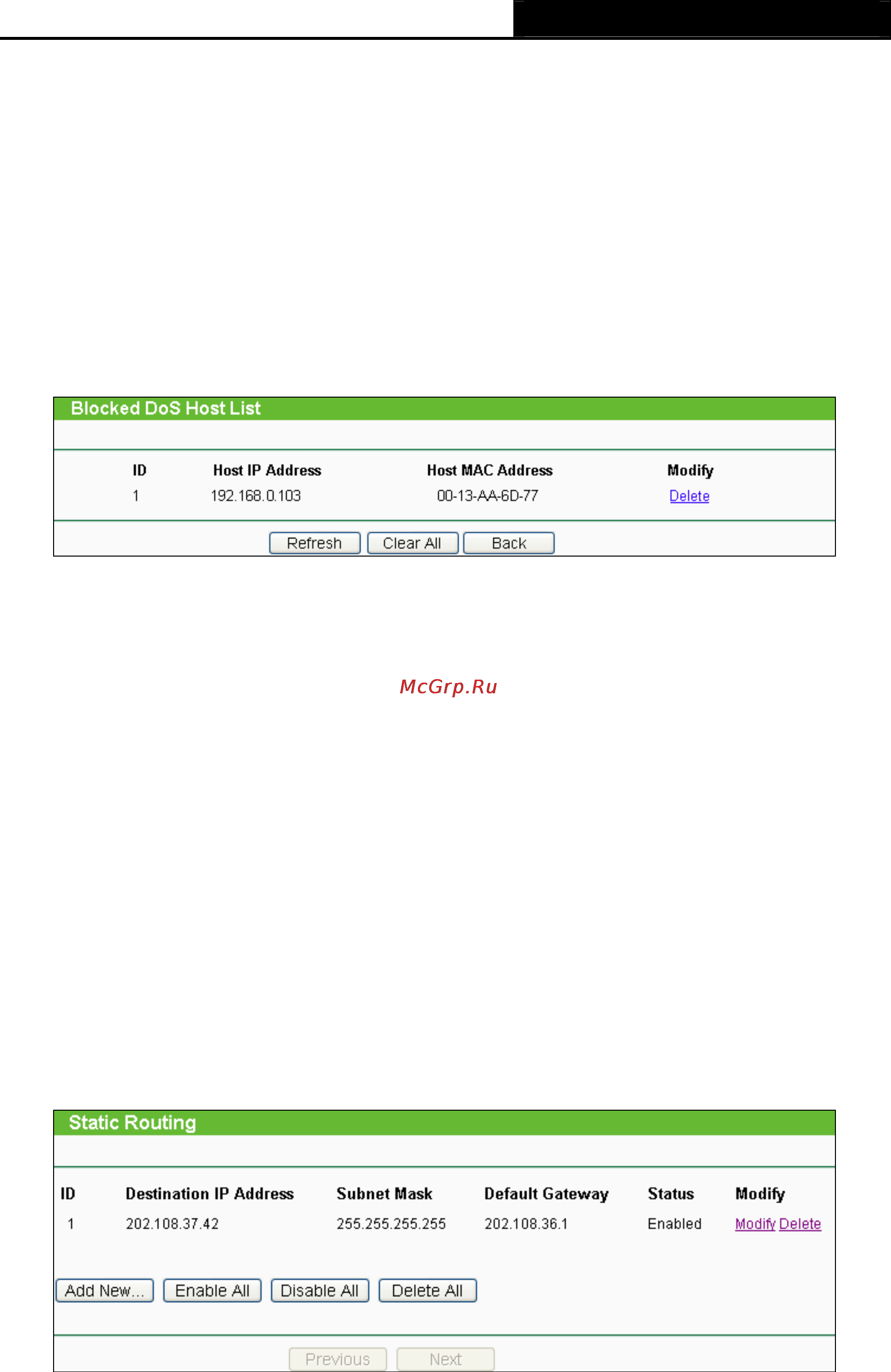 Tp-Link TL-WR702N [97/175] Static routing