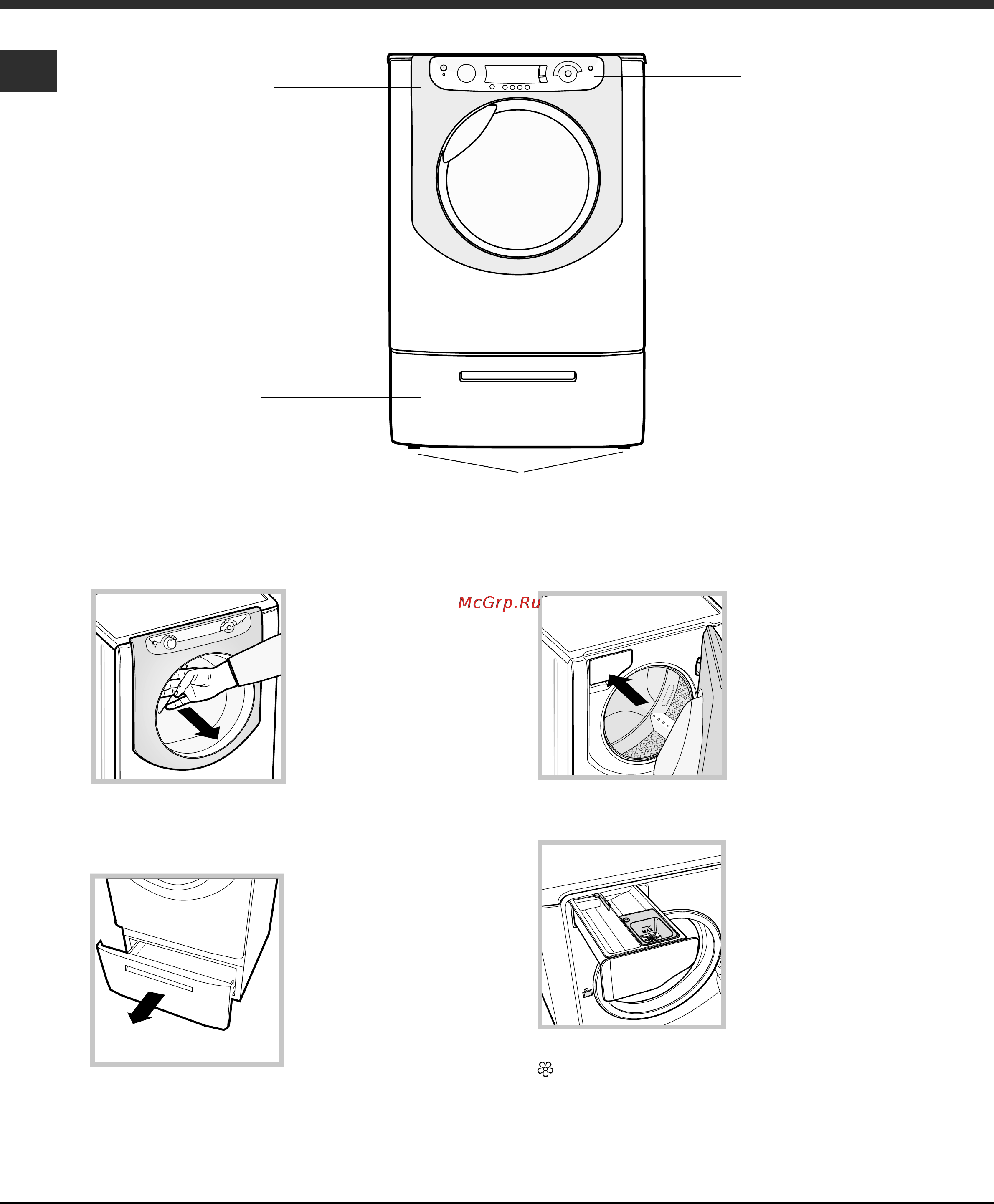 Ariston AQUALTIS AQXXD 129 H [28/36] Опис машини