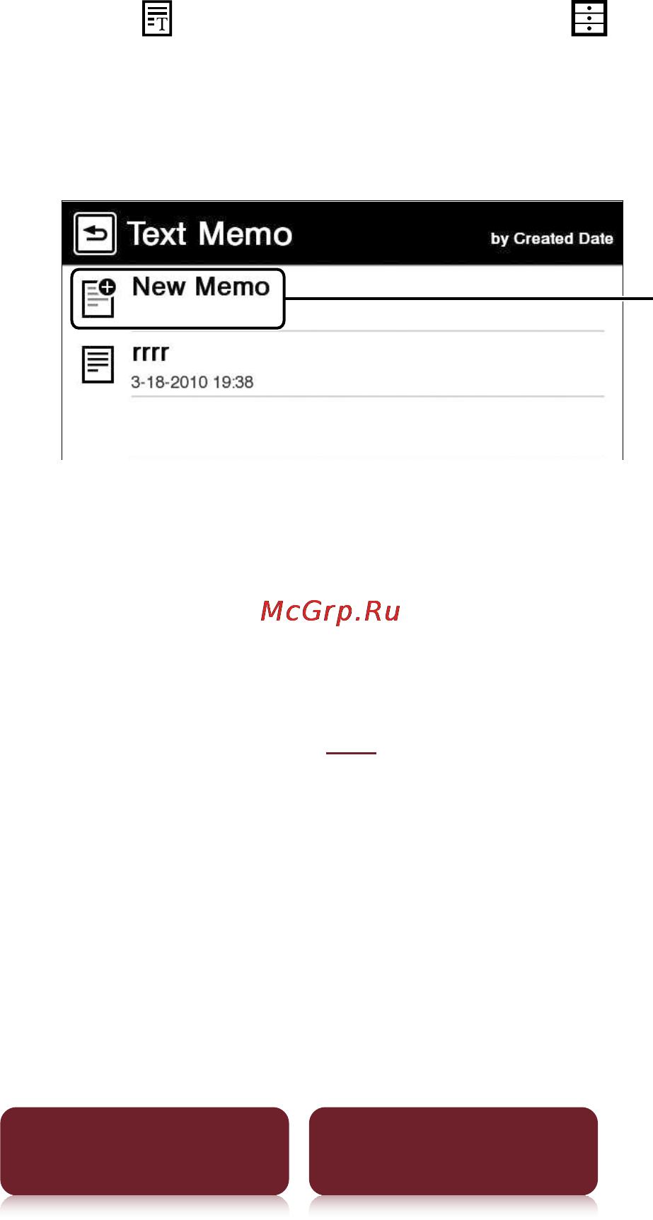 Sony PRS-350 [80/131] Creating text memos