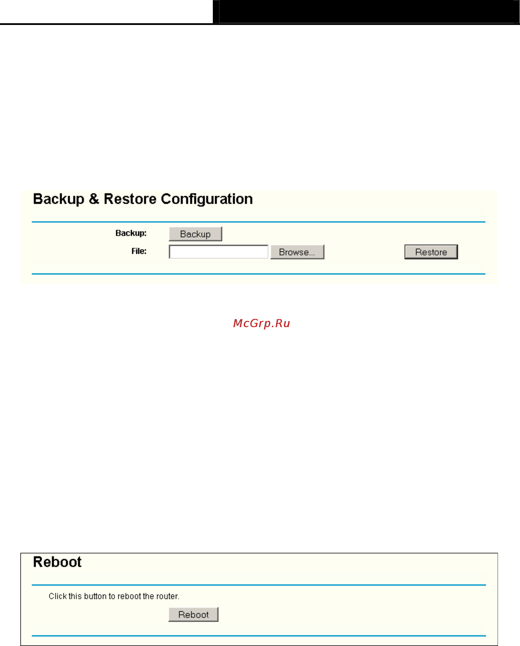 Tp-Link TL-WR543G [69/83] Backup and restore