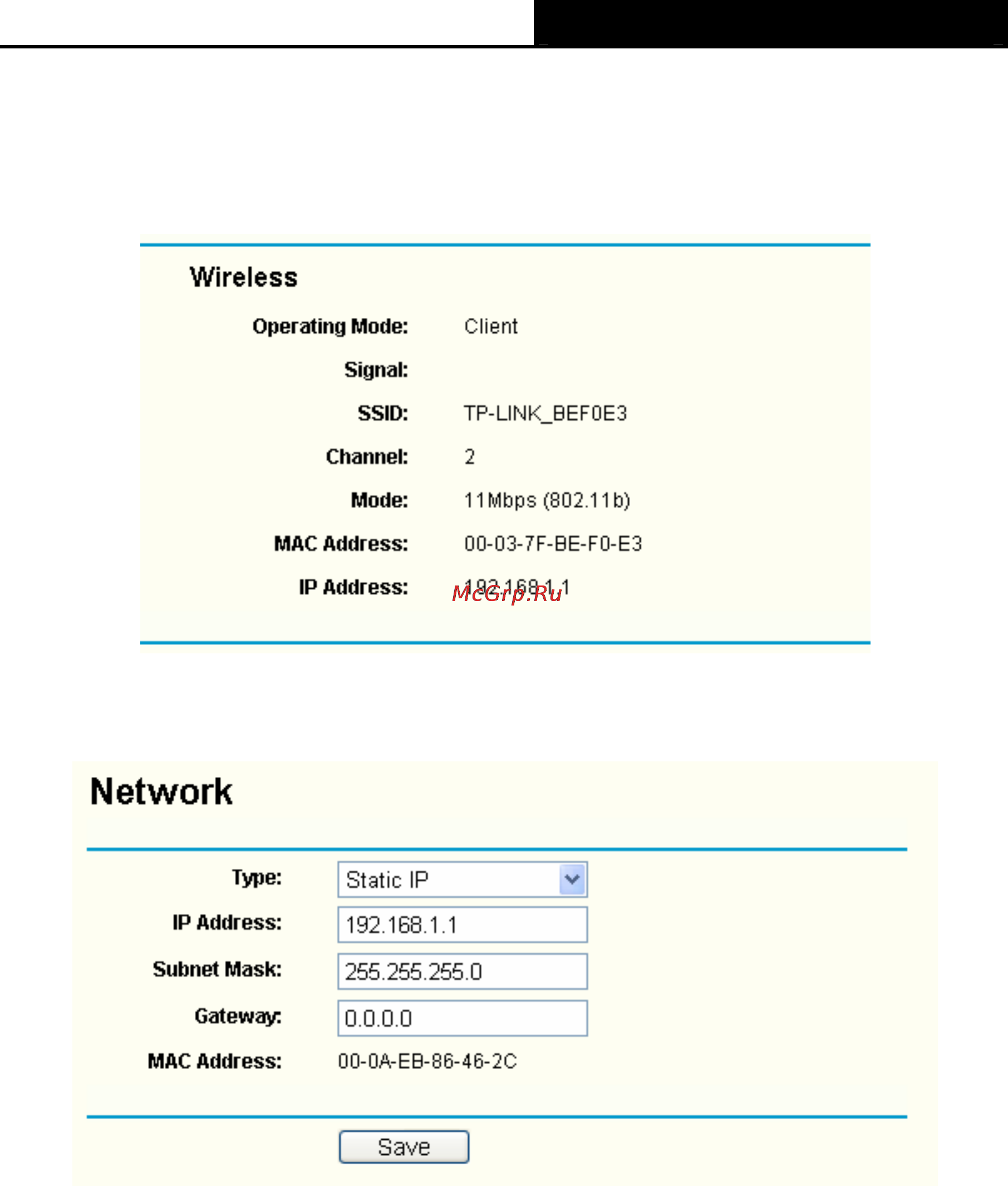 Tp-Link TL-WA501G [18/44] Network