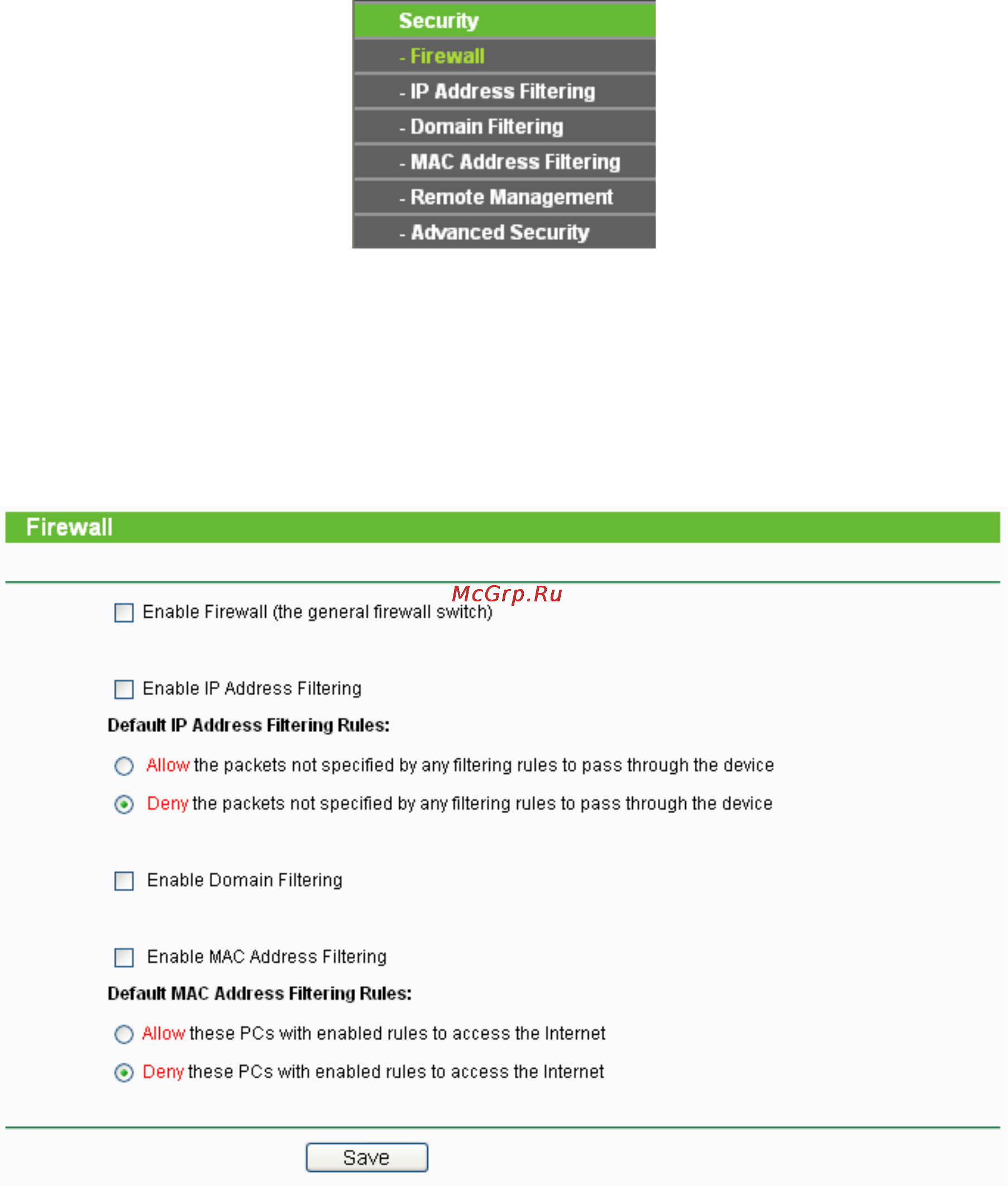 Tp-Link TL-WA5110G [52/109] Firewall