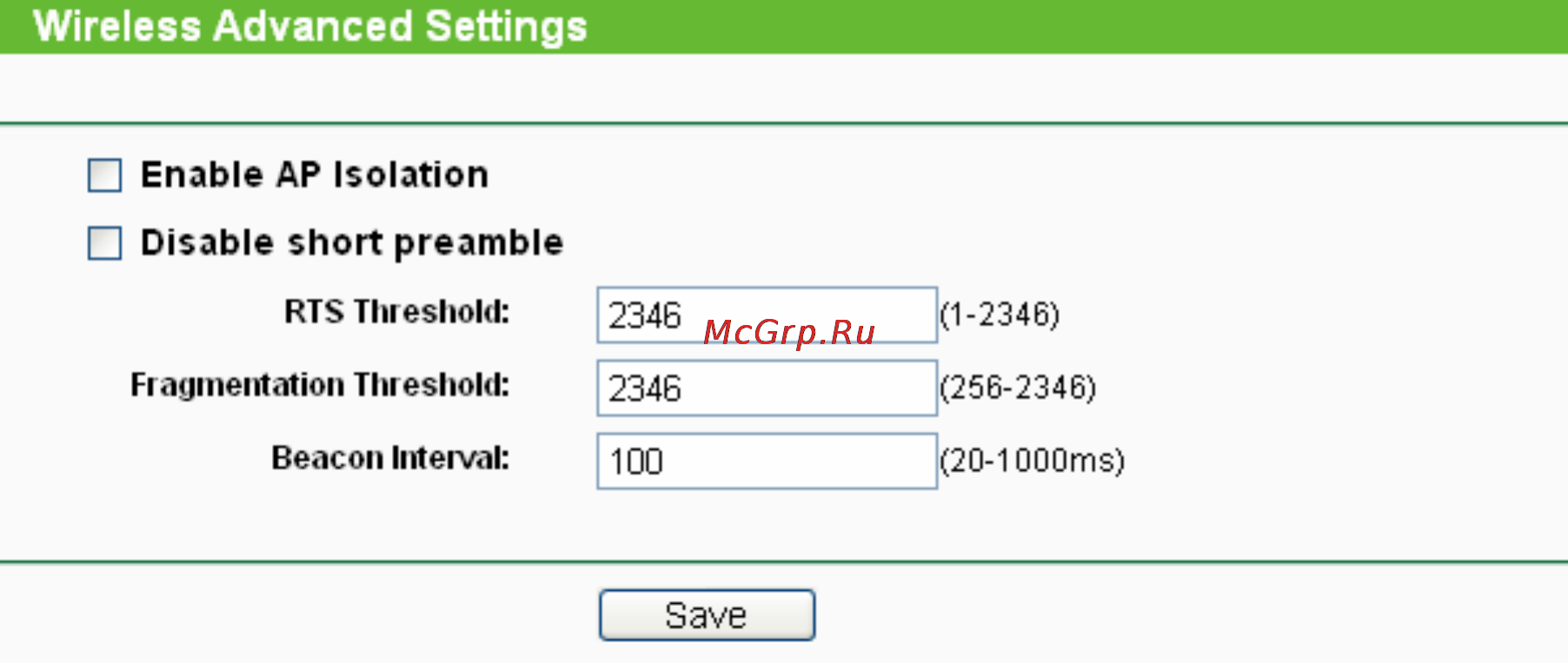 Tp-Link TL-WA5110G [96/109] Wireless settings