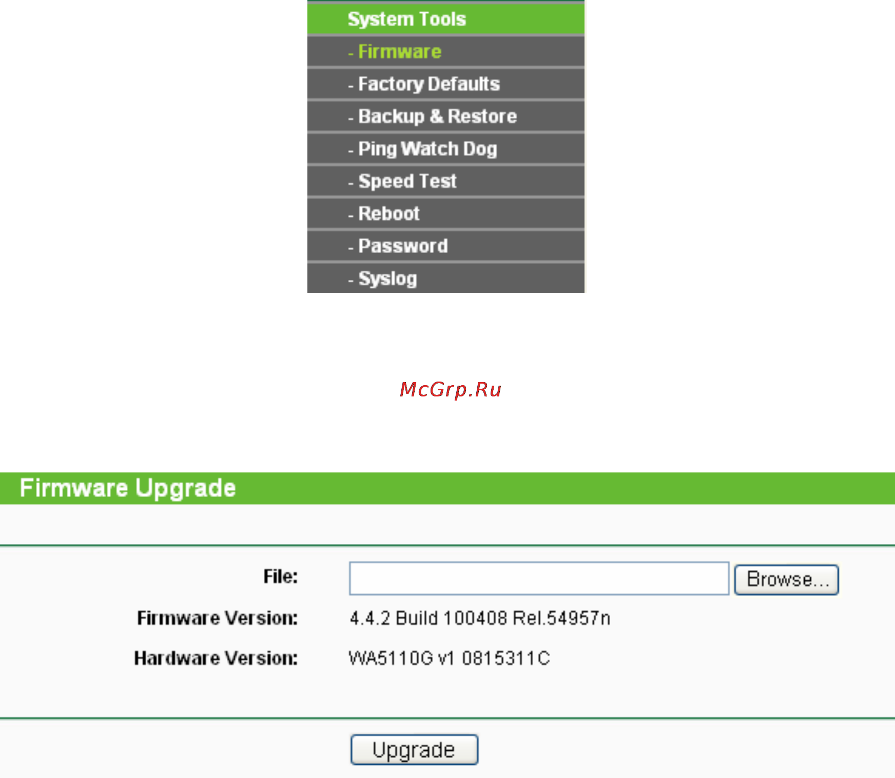 Tp-Link TL-WA5110G [97/109] Firmware