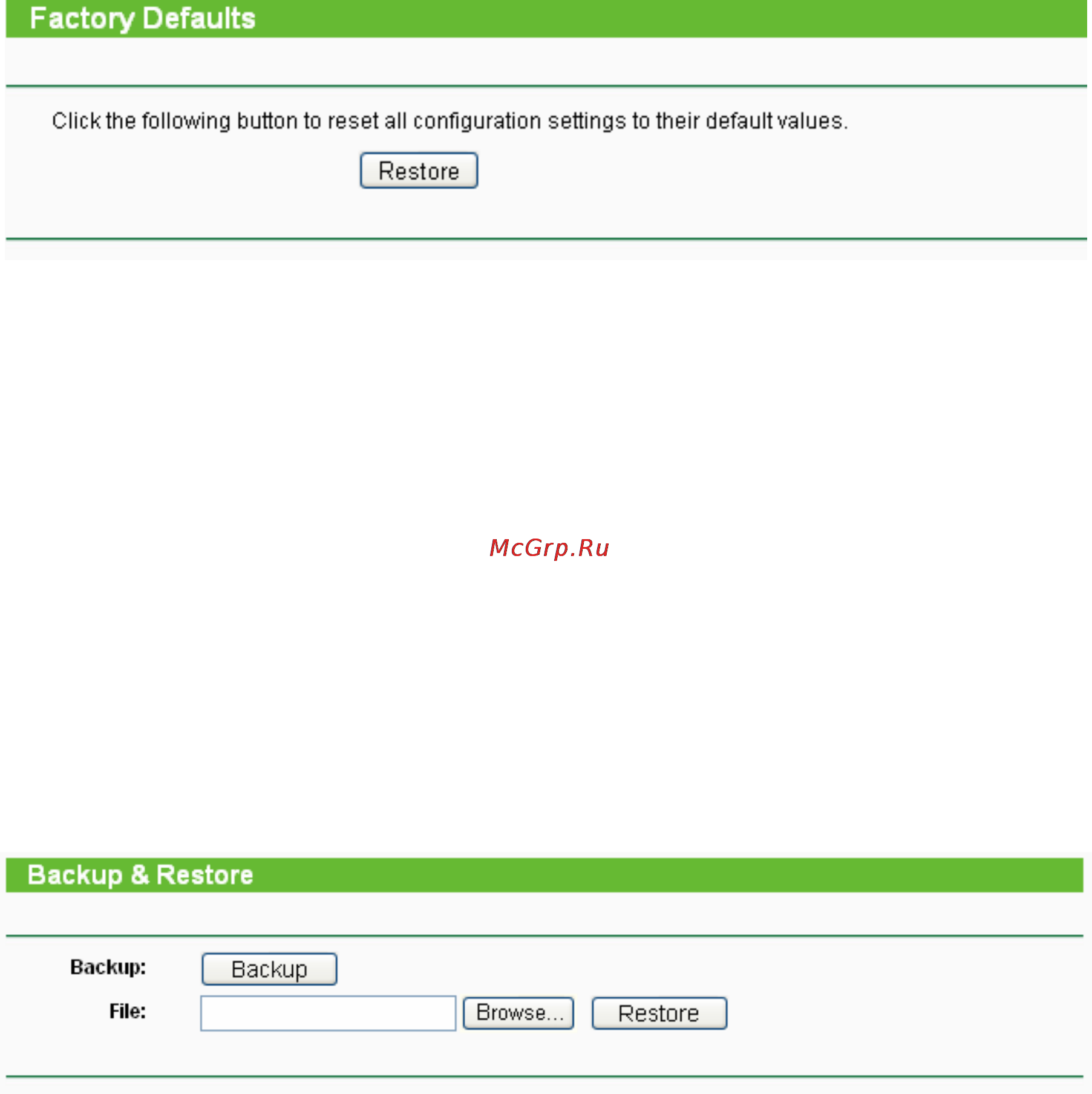 Tp-Link TL-WA5110G [98/109] Factory defaults
