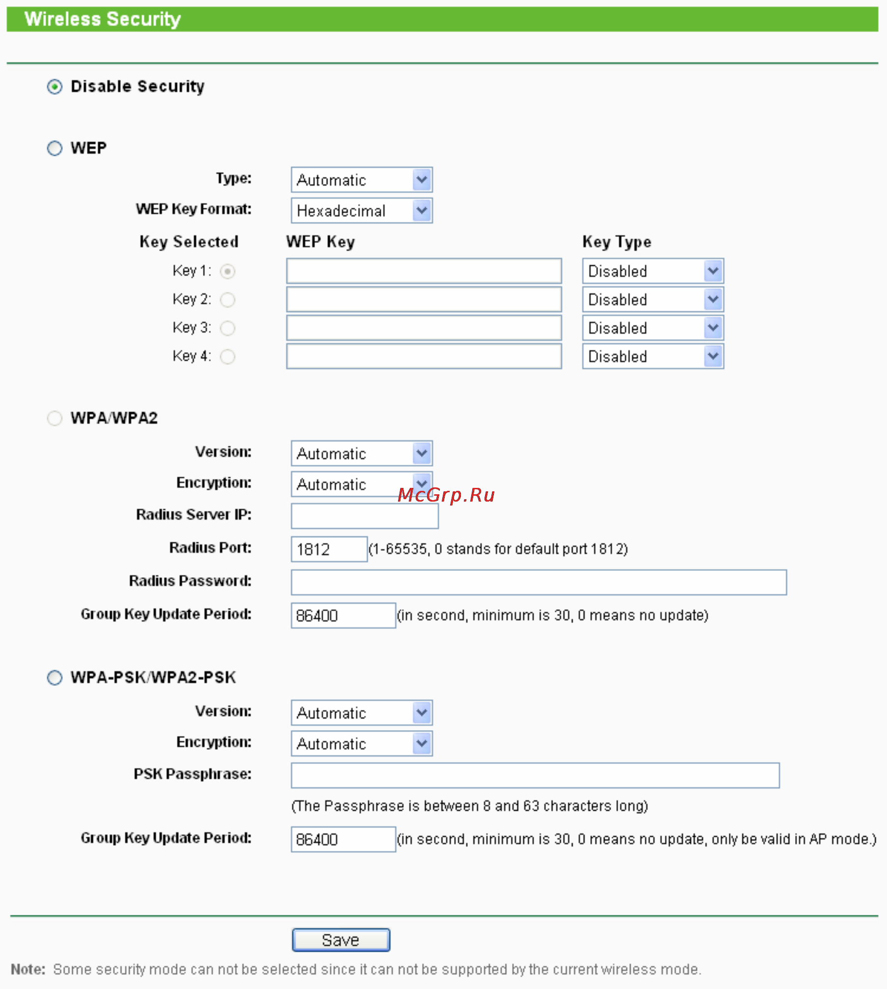 Tp-Link TL-WA5210G [34/114] Security settings