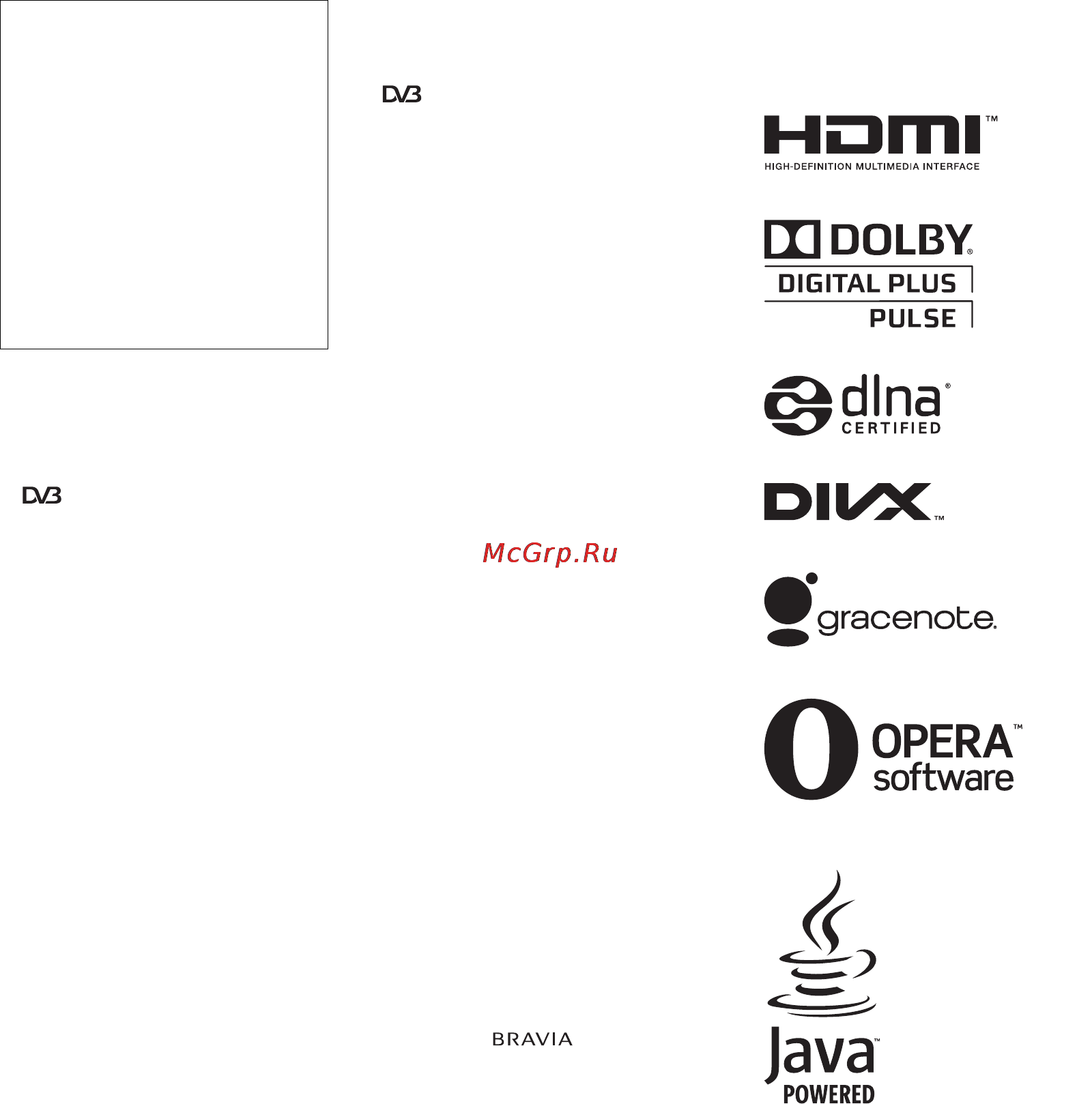 Sony KDL-22EX320 Инструкция по эксплуатации онлайн [2/44] 38262