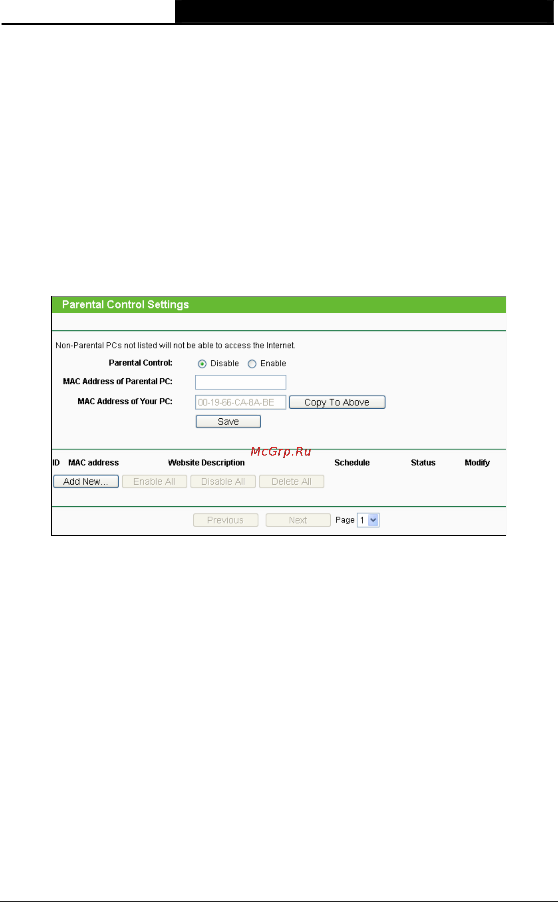 Tp-Link TL-WA7510N [136/171] Parental control
